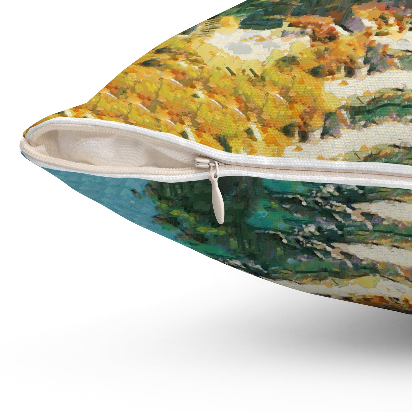 Hydra (Greece) Hillside , Spun Polyester Throw Pillow