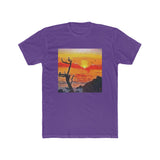 Big Sur Sunset at Pfeiffer Beach - --  Men's Fitted Cotton Crew Tee