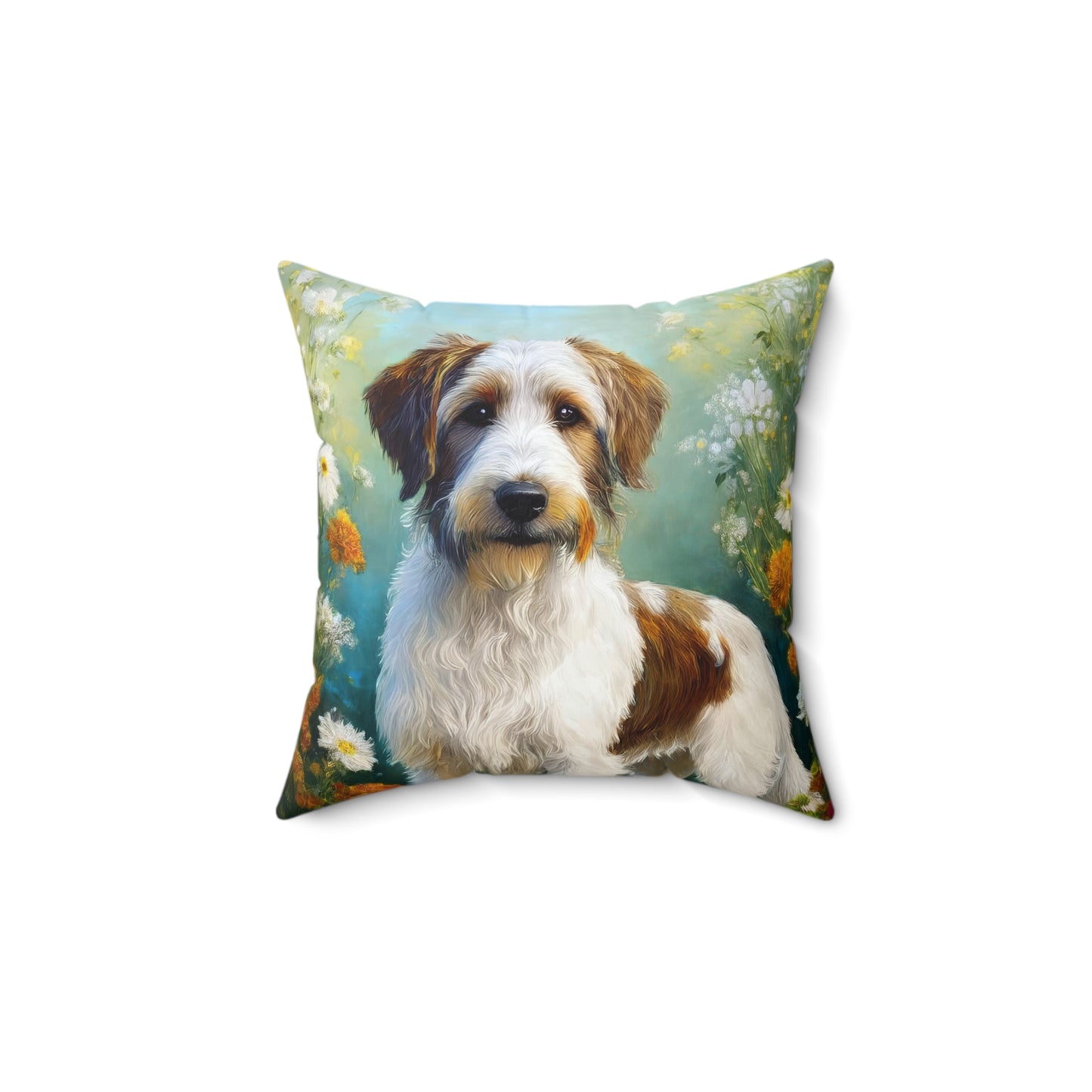 Kromfohrländer Spun Polyester Throw Pillow