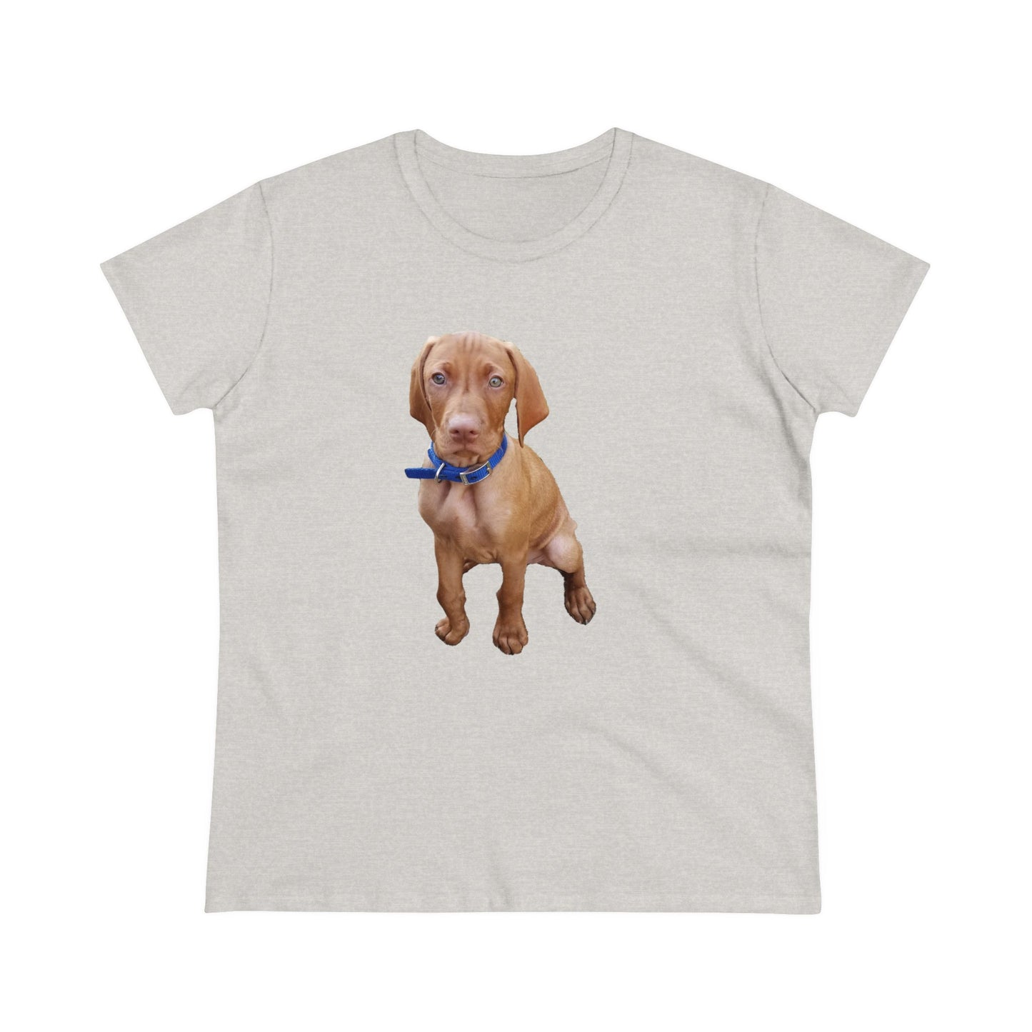 Hungarian Vizsla 'Augie'Women's Midweight Cotton Tee