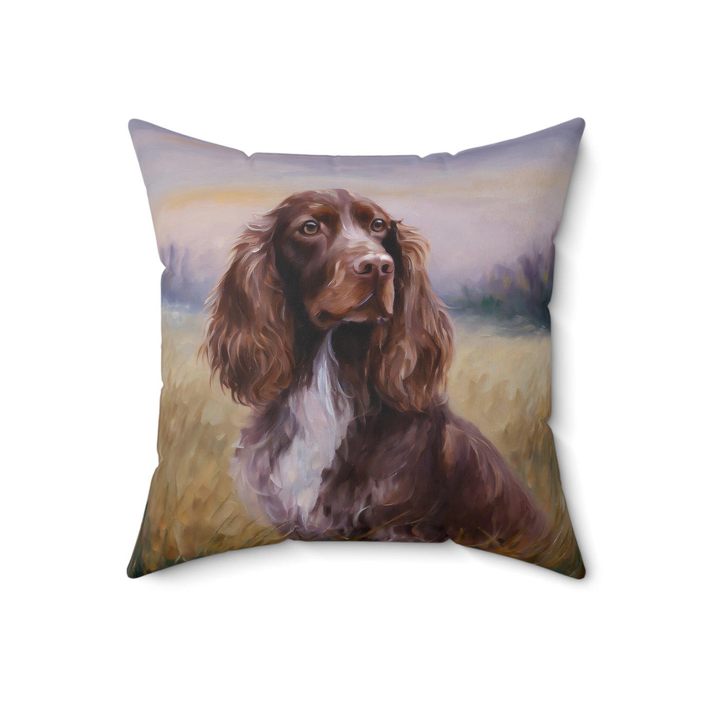 Field Spaniel Spun Polyester Throw Pillow