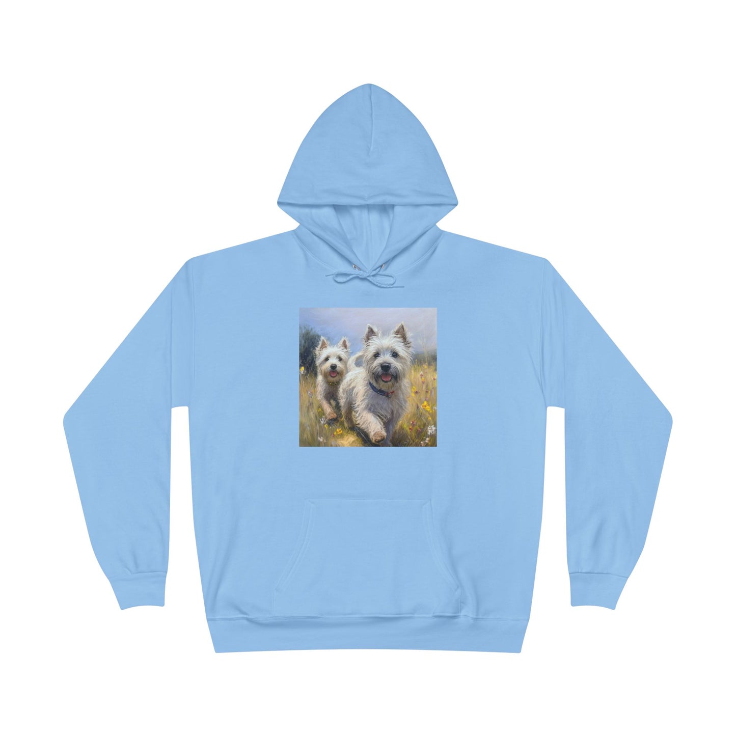 Cairn Terriers - Unisex Cotton Blend Fleece Lined Hoodie Sweatshirt