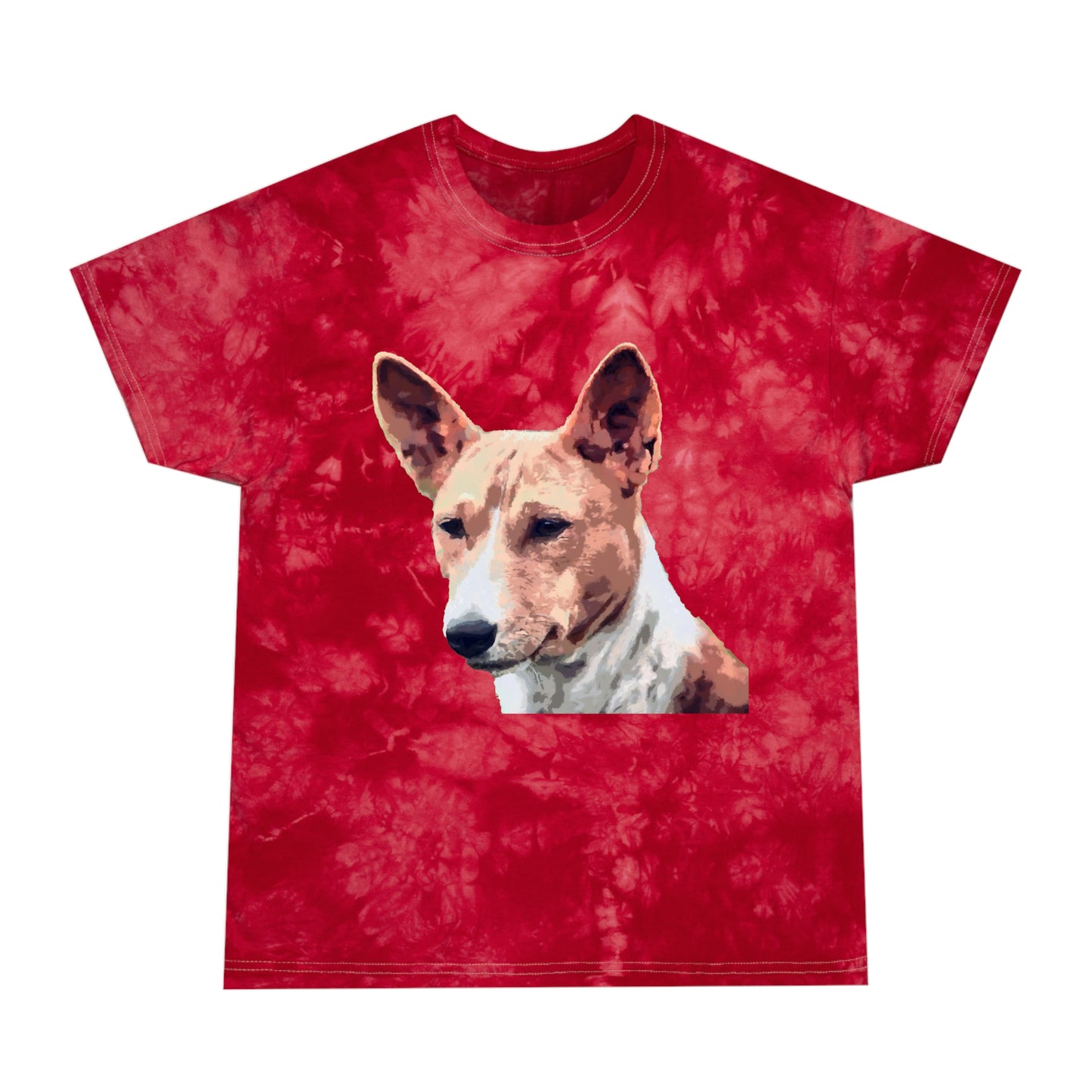 Basenji Unisex Cotton Tie-Dye Tee, Crystal