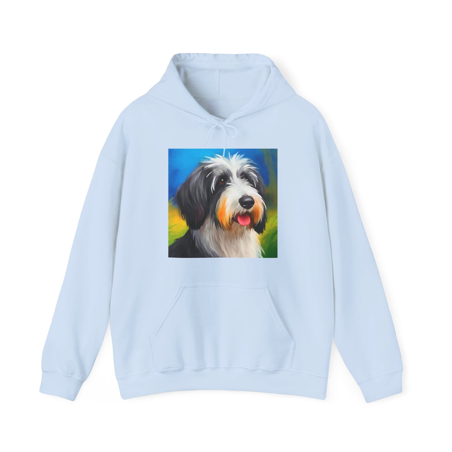 Polish Lowland Sheepdog Unisex 50/50 Hooded Sweatshirt