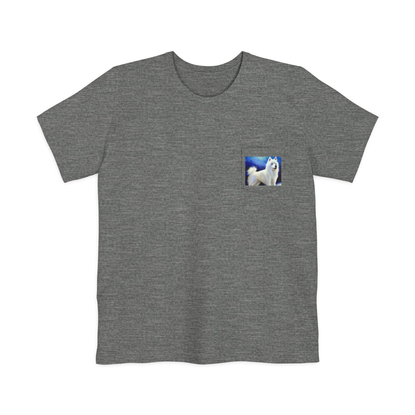 American Eskimo Dog Unisex Pocket T-shirt
