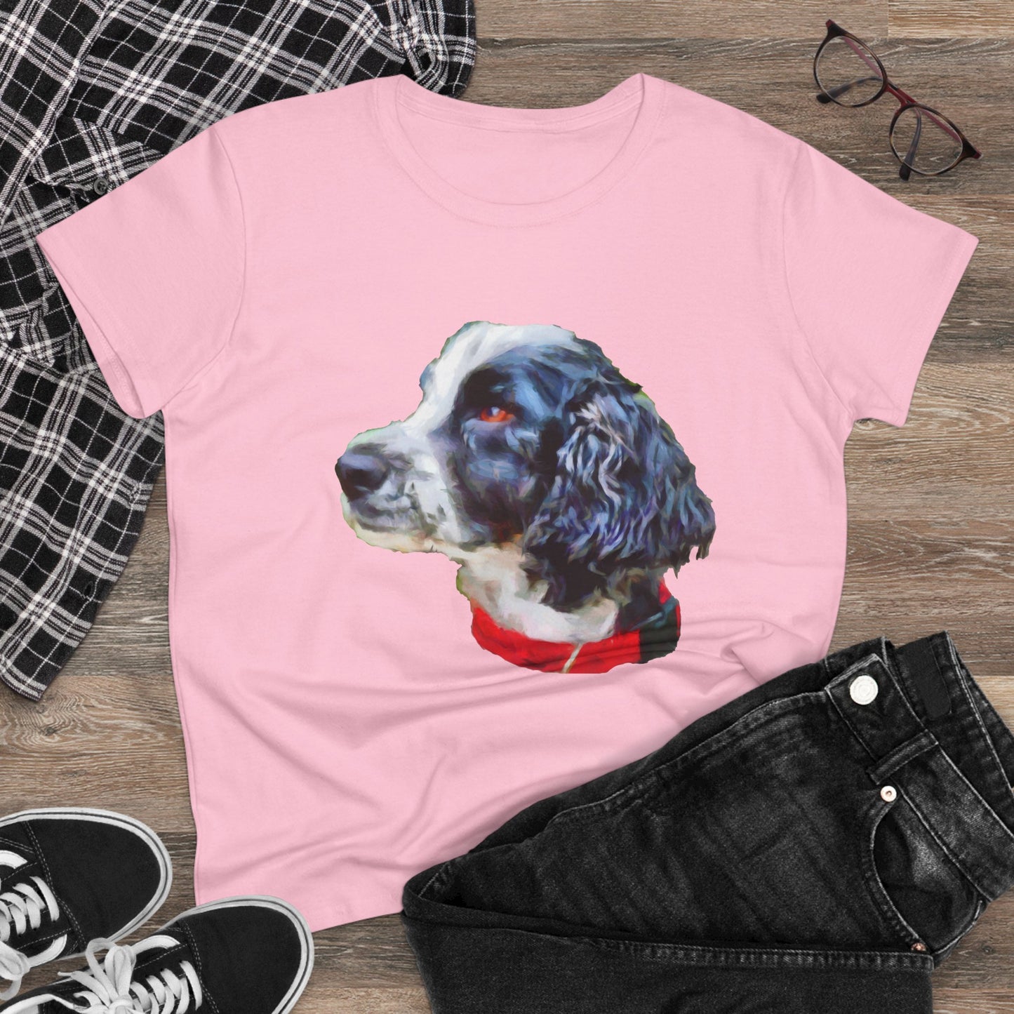 English Cocker Spaniel 'Tango' Women's Midweight Cotton Tee