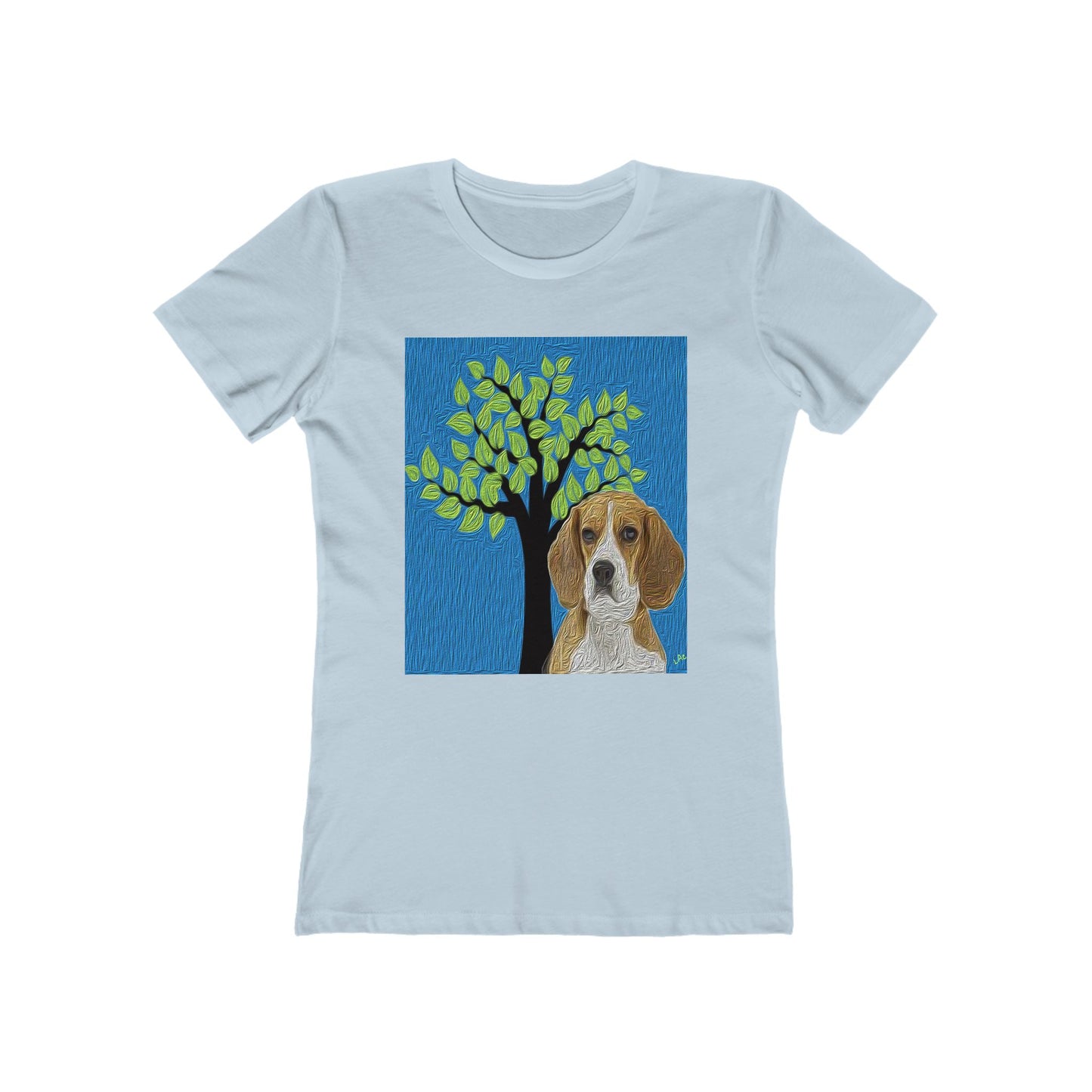 Beagle 'Hopper' Women's Slim Fit Ringspun Cotton T-Shirt