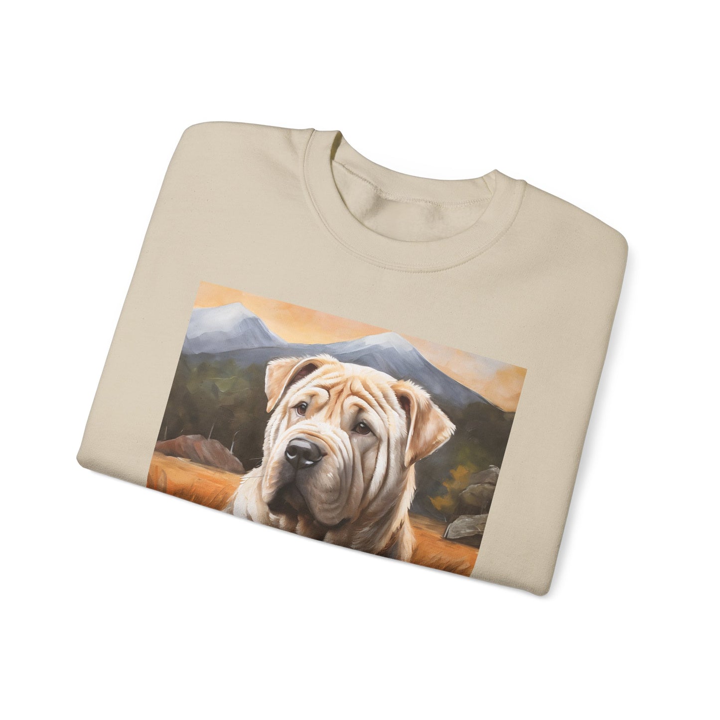 Chinese Shar-Pei Unisex 50/50 Crewneck Sweatshirt