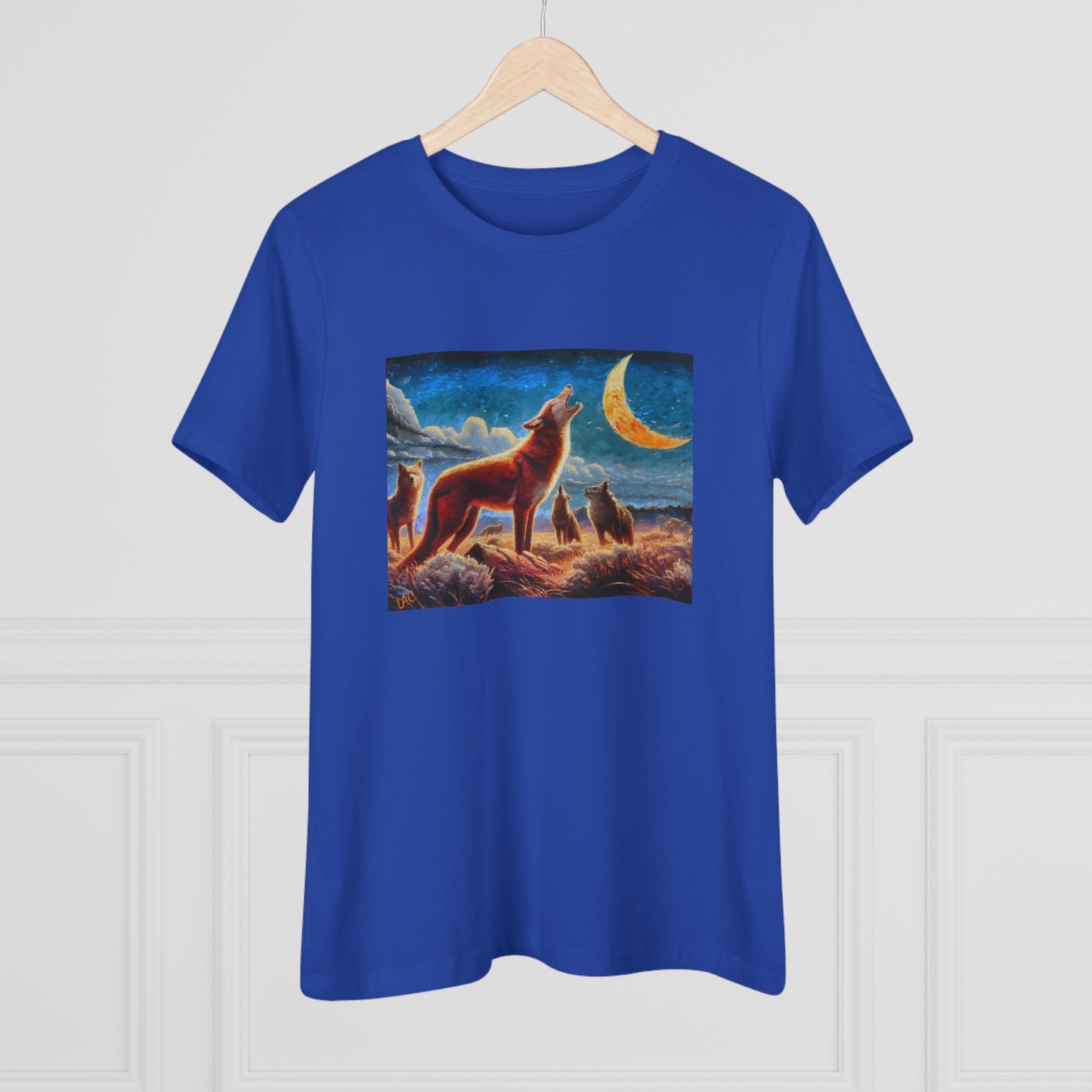 Coyotees in Moonlight Women's Relaxed Fit Cotton Tee