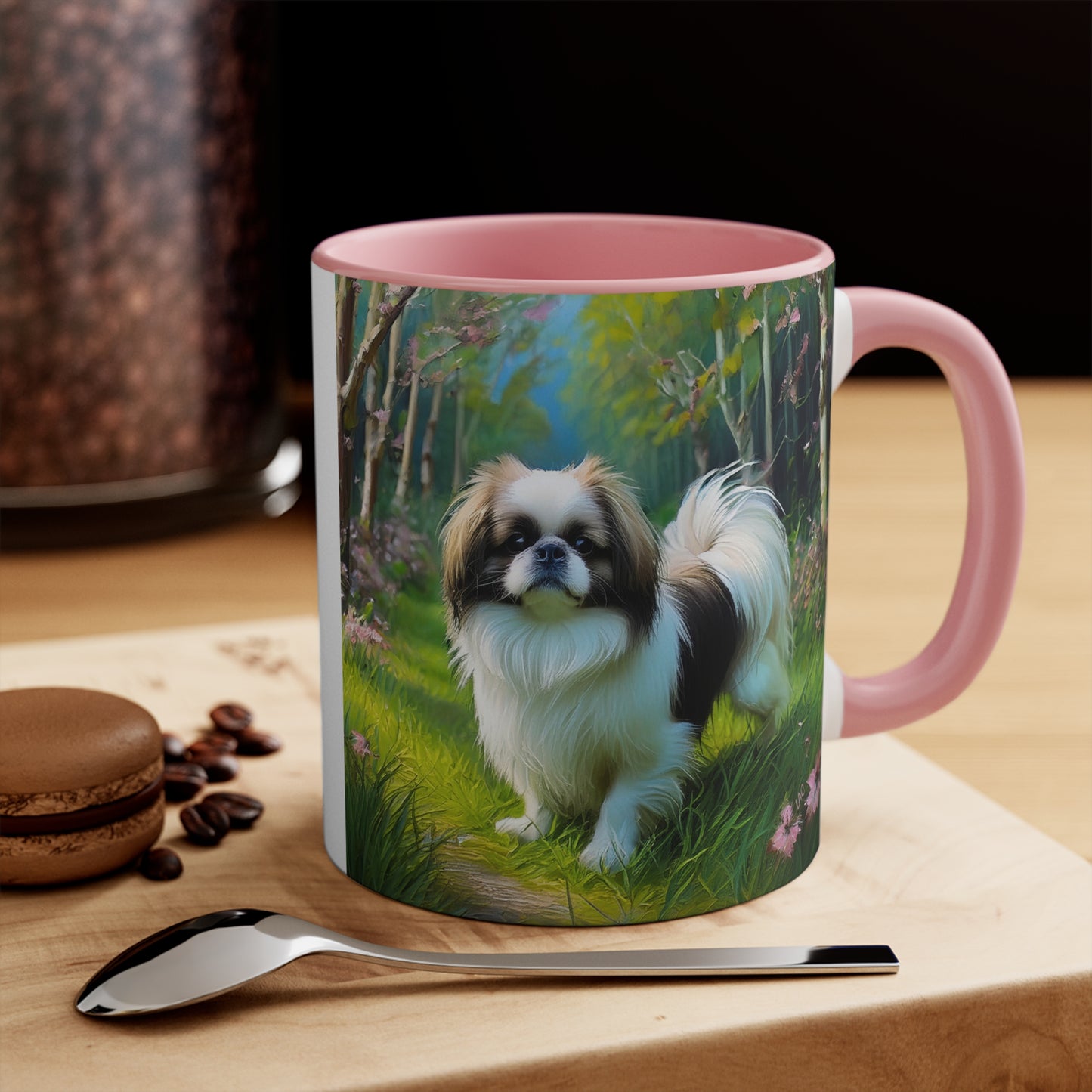 Japanese Chin 11oz Ceramic Accent Mug