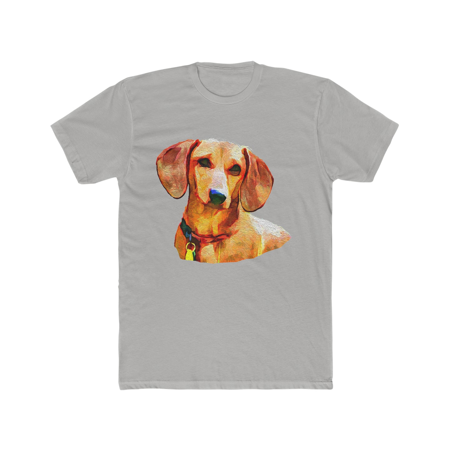 Dachshund 'Daisy' Men's Fitted Cotton Crew Tee
