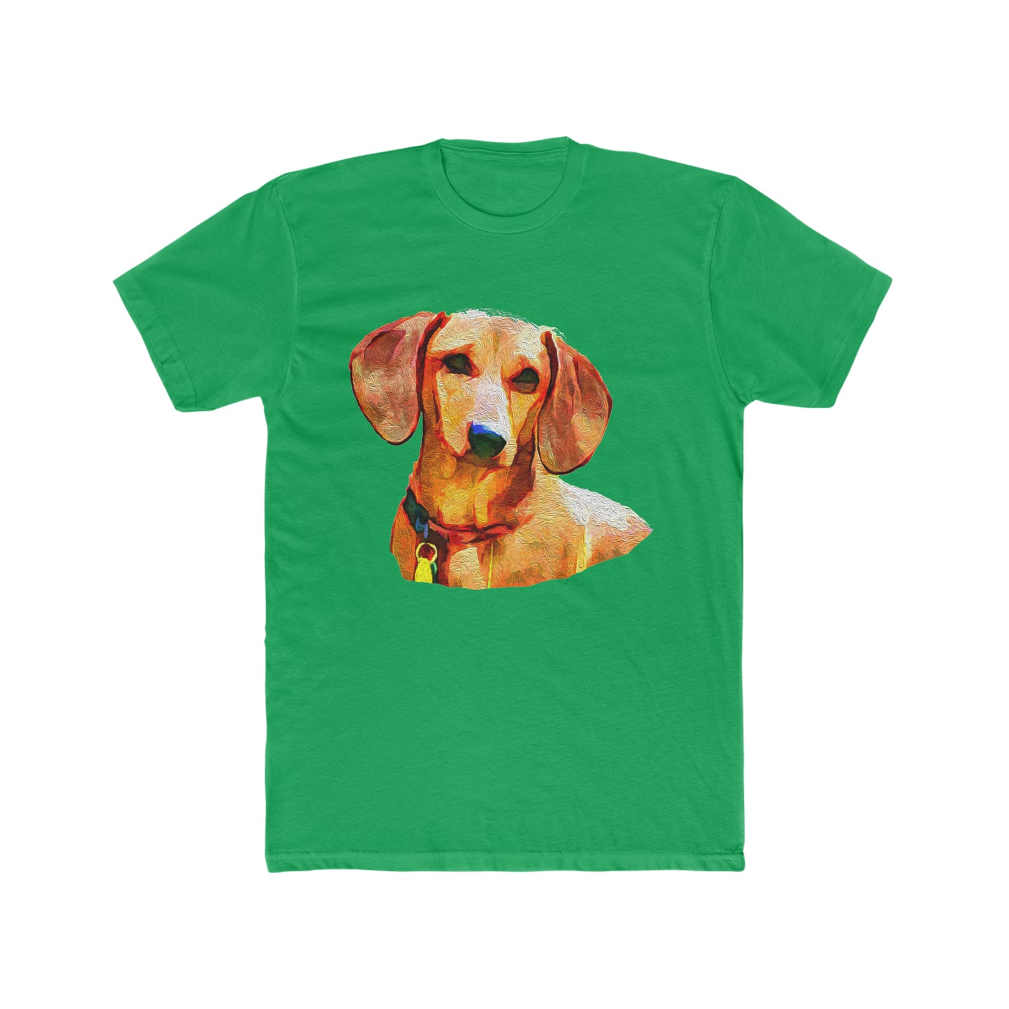 Dachshund 'Daisy' Men's Fitted Cotton Crew Tee