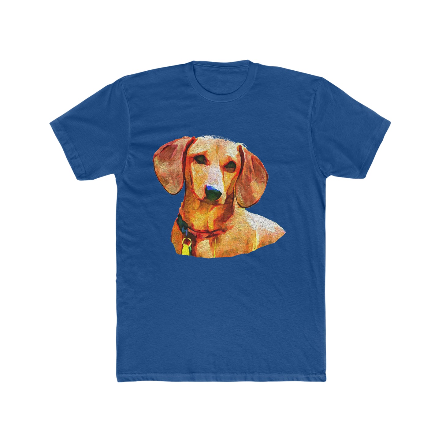 Dachshund 'Daisy' Men's Fitted Cotton Crew Tee