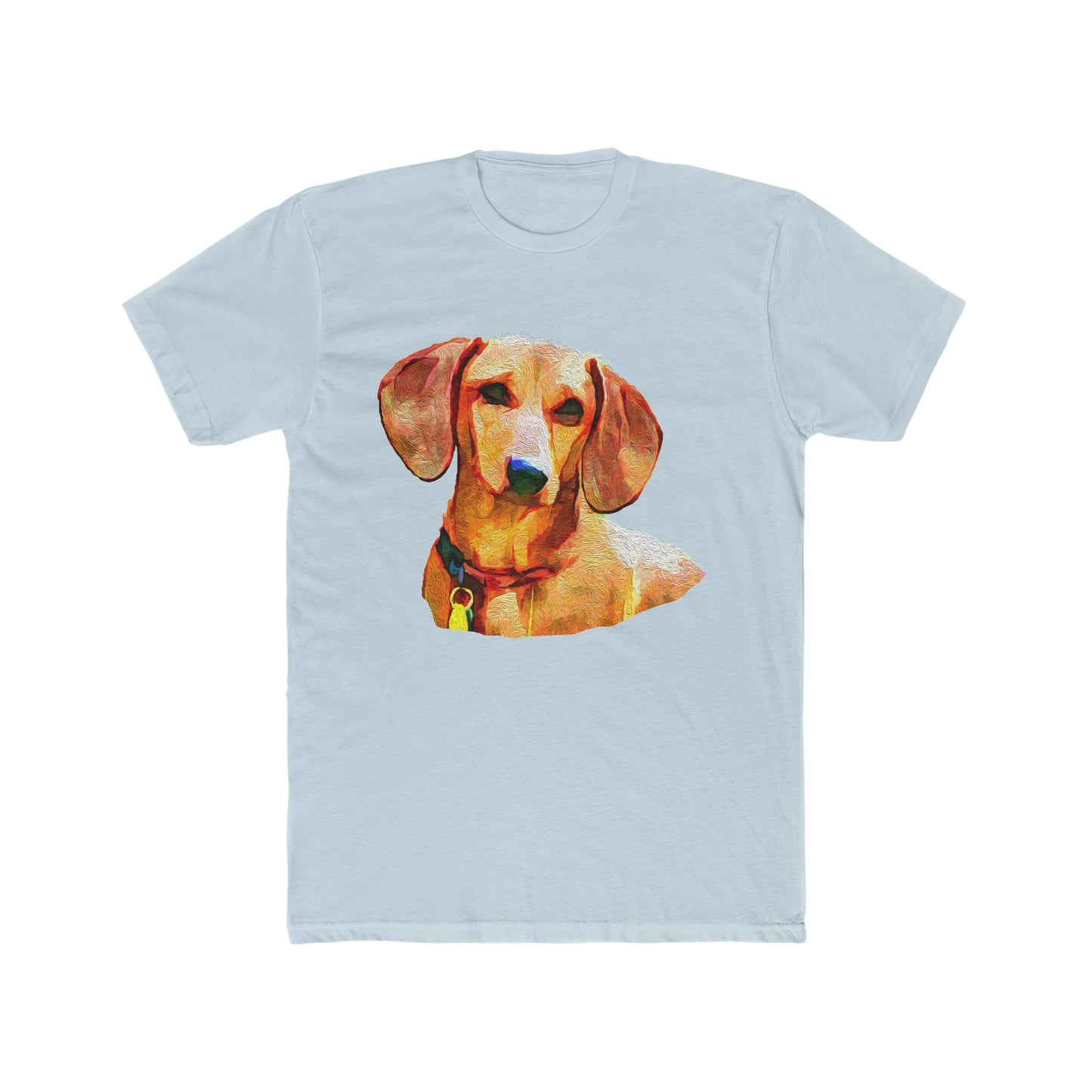 Dachshund 'Daisy' Men's Fitted Cotton Crew Tee