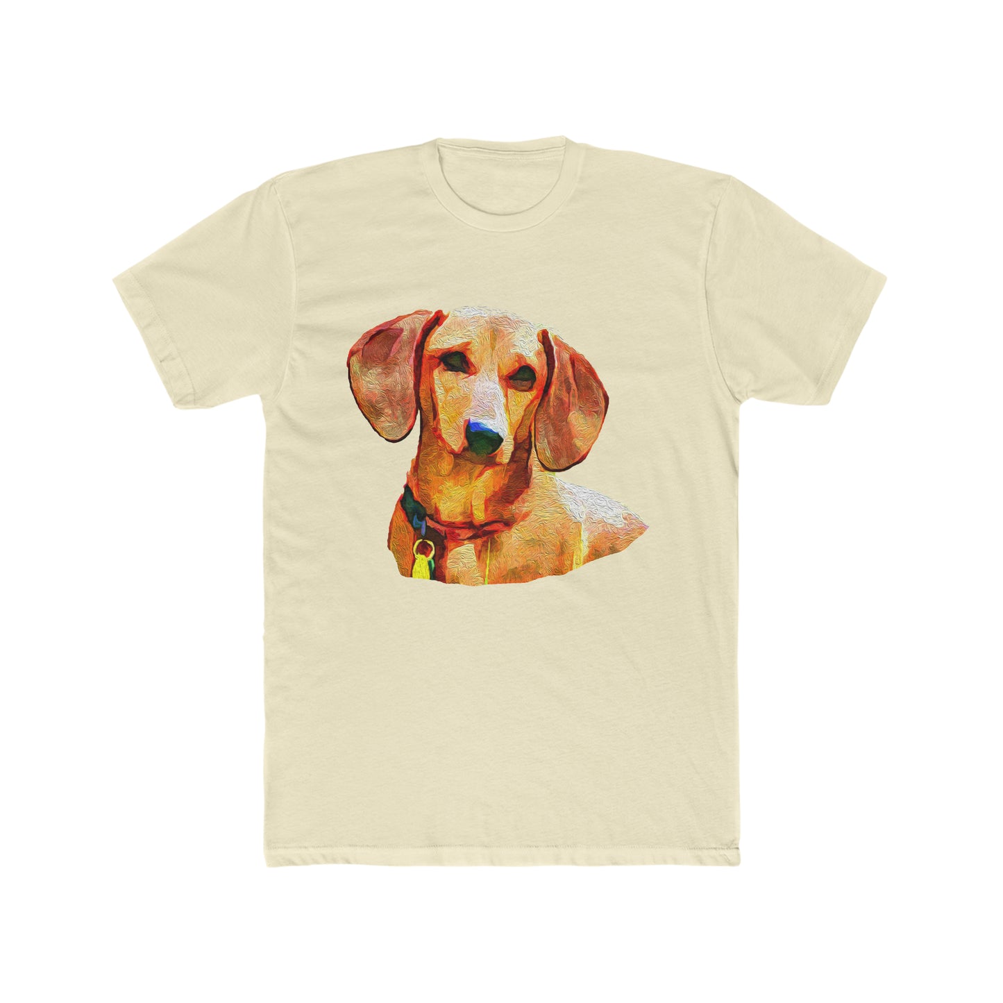 Dachshund 'Daisy' Men's Fitted Cotton Crew Tee