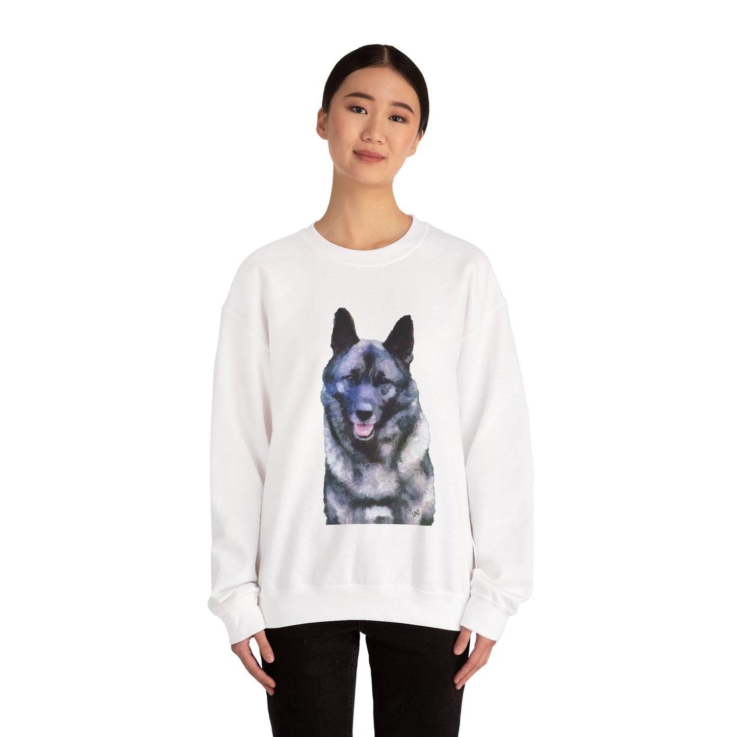 Norwegian Elkhound - Unisex 50/50 Crewneck Sweatshirt