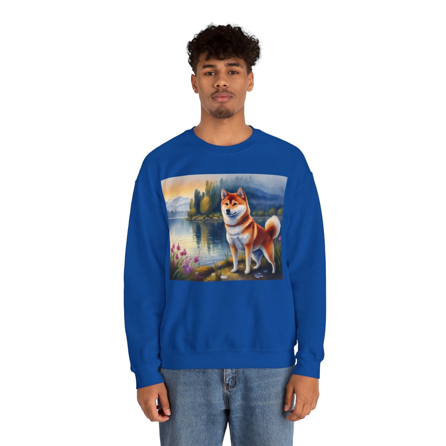 Shiba Inu Unisex 50/50 Crewneck Sweatshirt