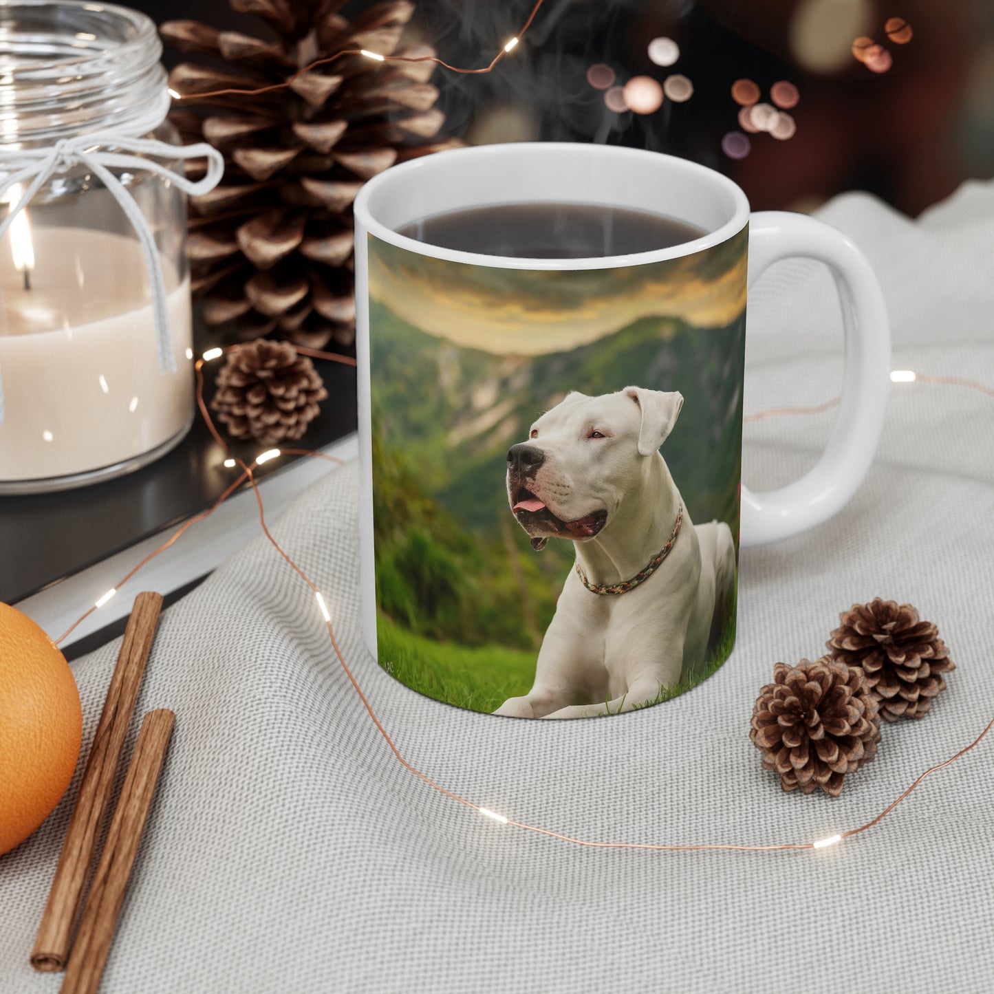 Dogo Argentino Ceramic Mug 11oz