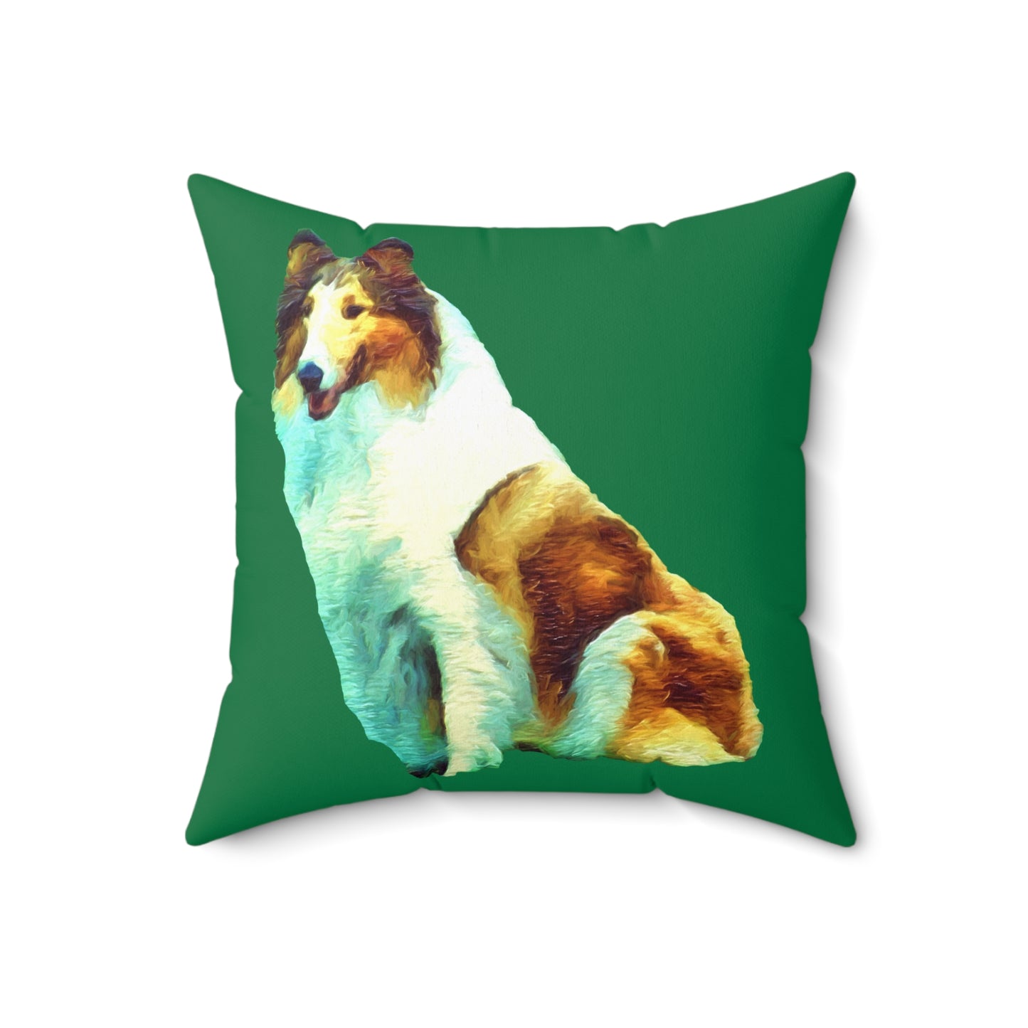 Collie 'Ramsey' Spun Polyester Throw Pillow