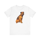 Charming Border Terrier 'Andrew' Soft Cotton Tee