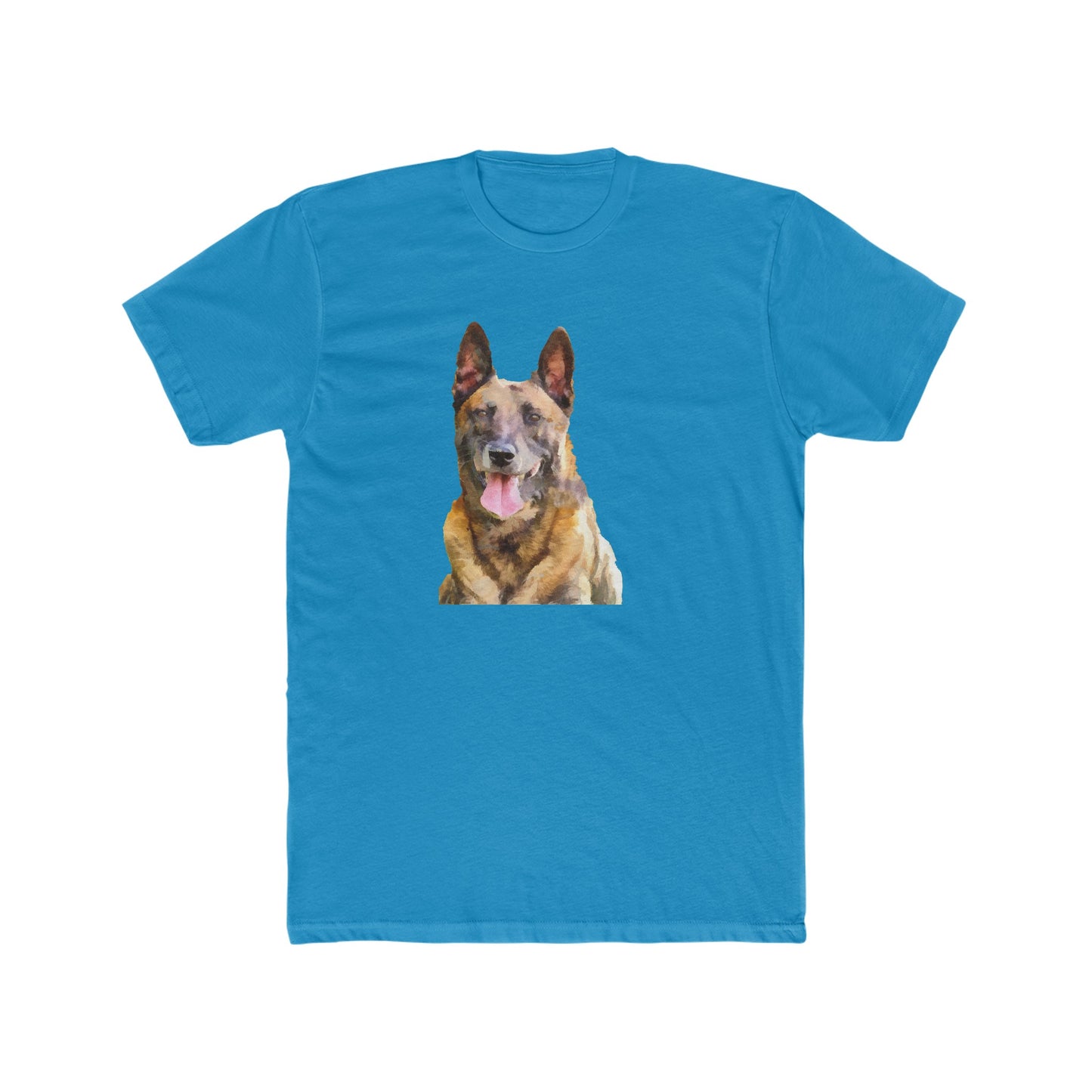 Belgian Malinois Men's Fitted Cotton Crew Tee