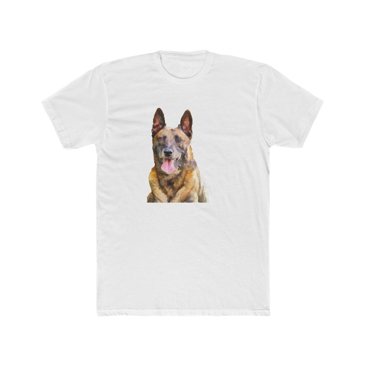 Belgian Malinois Men's Fitted Cotton Crew Tee