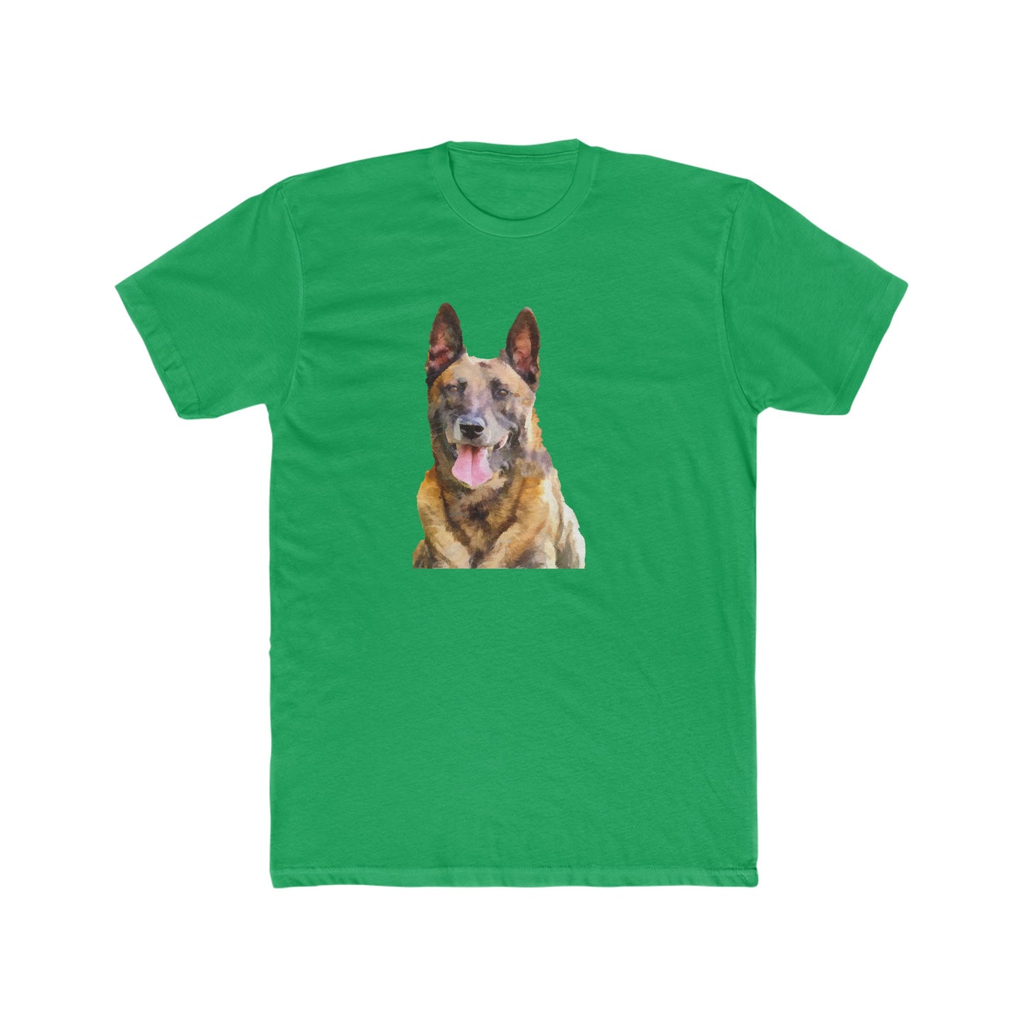 Belgian Malinois Men's Fitted Cotton Crew Tee