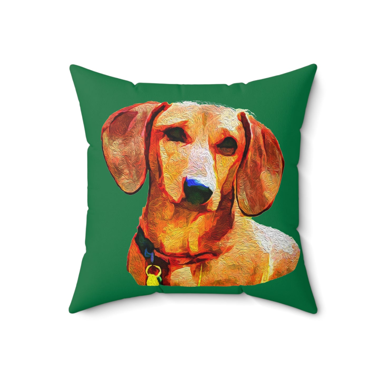 Dachshund 'Daisy' Spun Polyester Throw Pillow