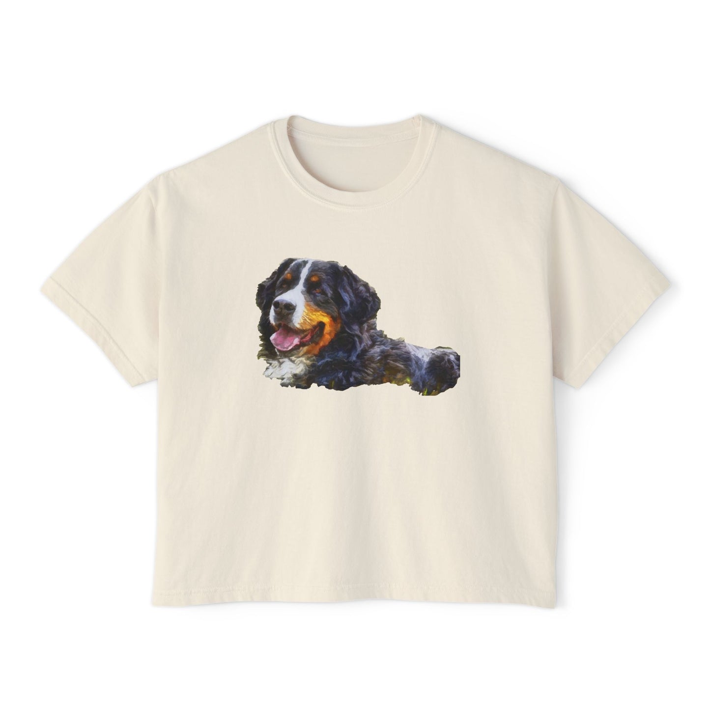 Bernese Mountain Dog #1 - Women's Oversized Boxy Tee