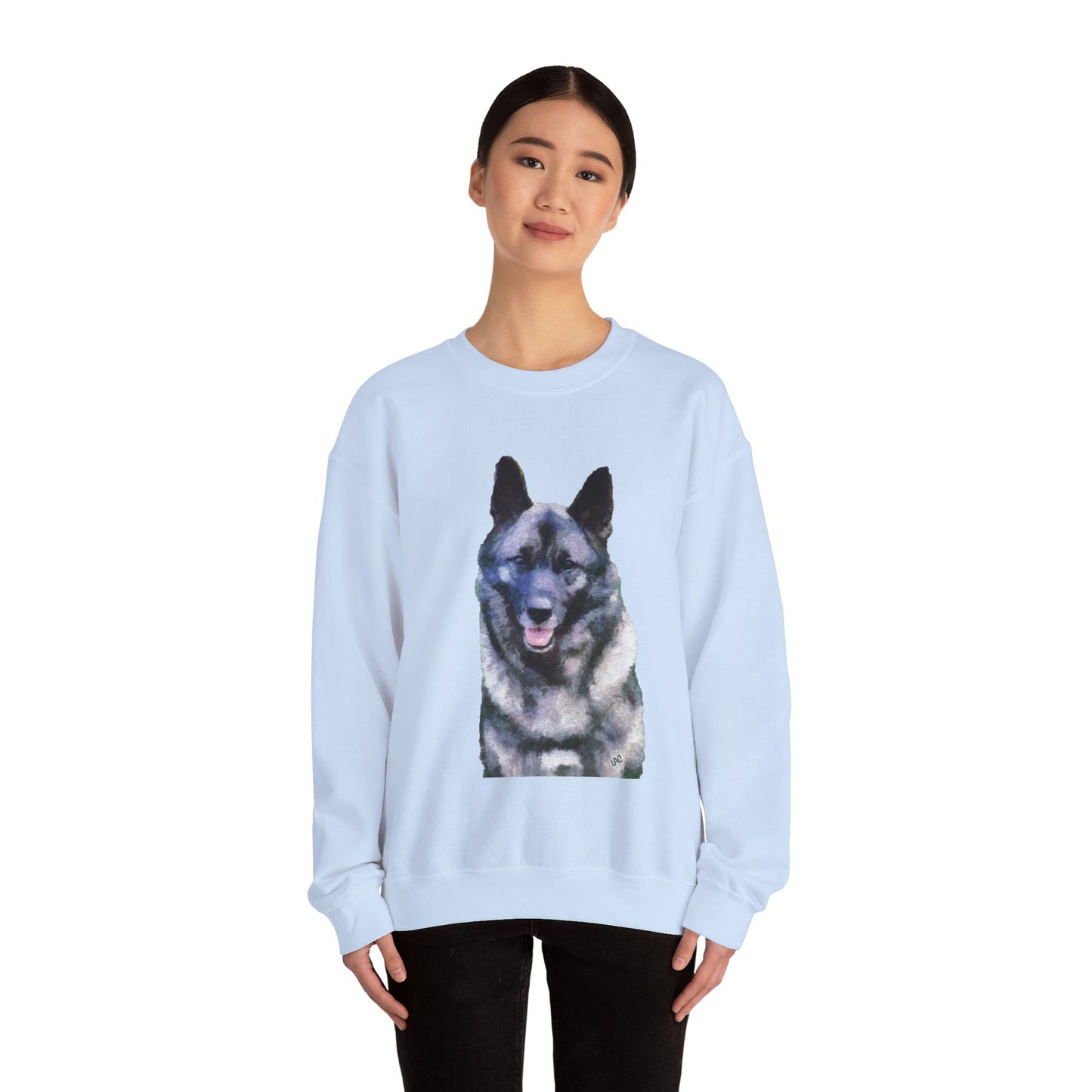 Norwegian Elkhound - Unisex 50/50 Crewneck Sweatshirt