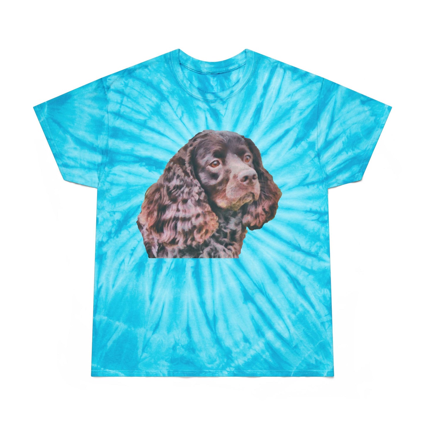 American Water Spaniel Unisex Cotton Tie-Dye Tee, Cyclone
