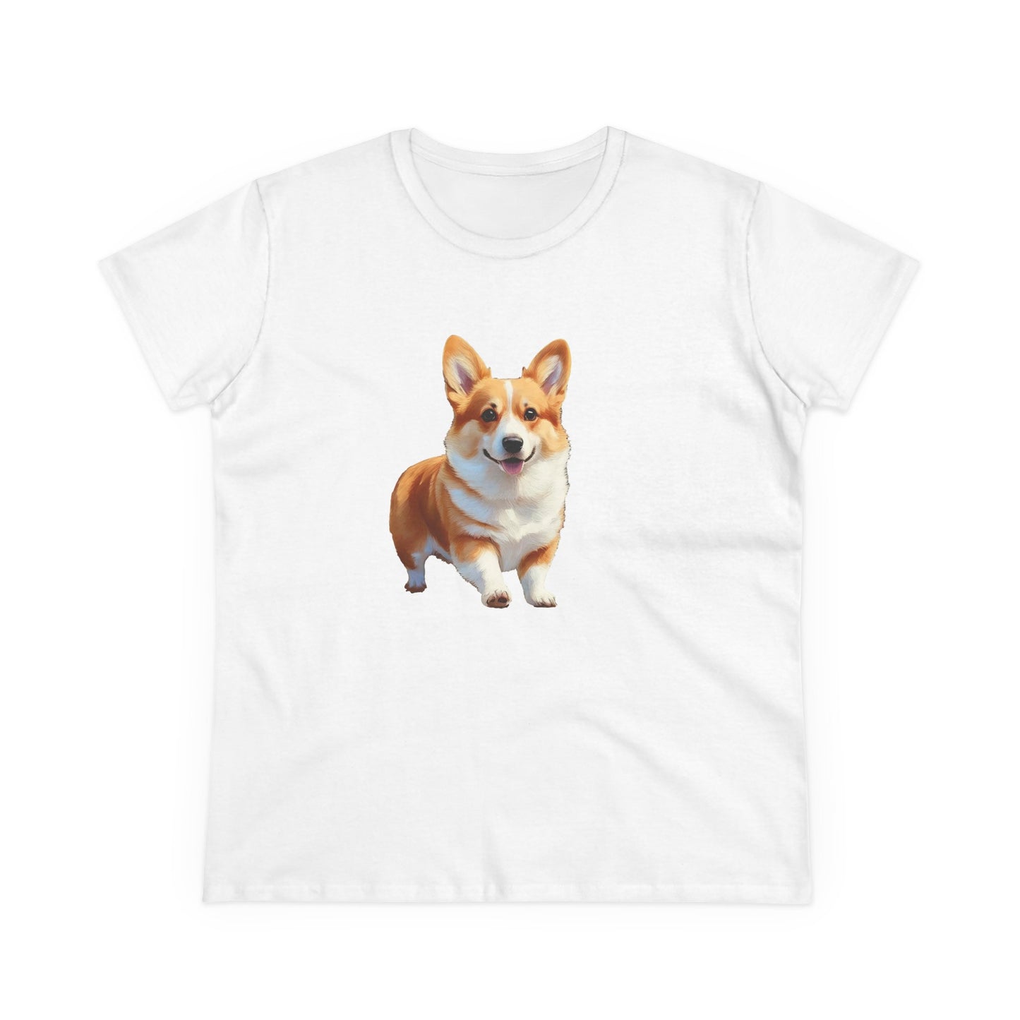 Welsh Corgi Puppy - Women's Midweight Cotton Tee