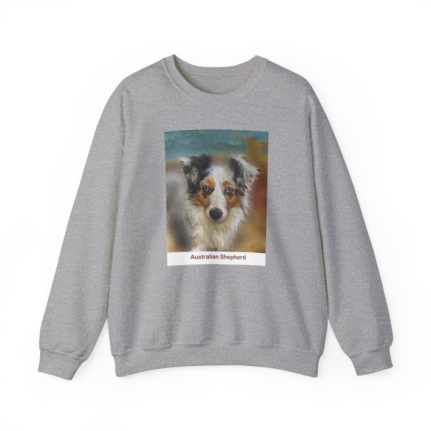 Australian Shepherd Unisex 50/50 Crewneck Sweatshirt - Love for Your Furry Companion