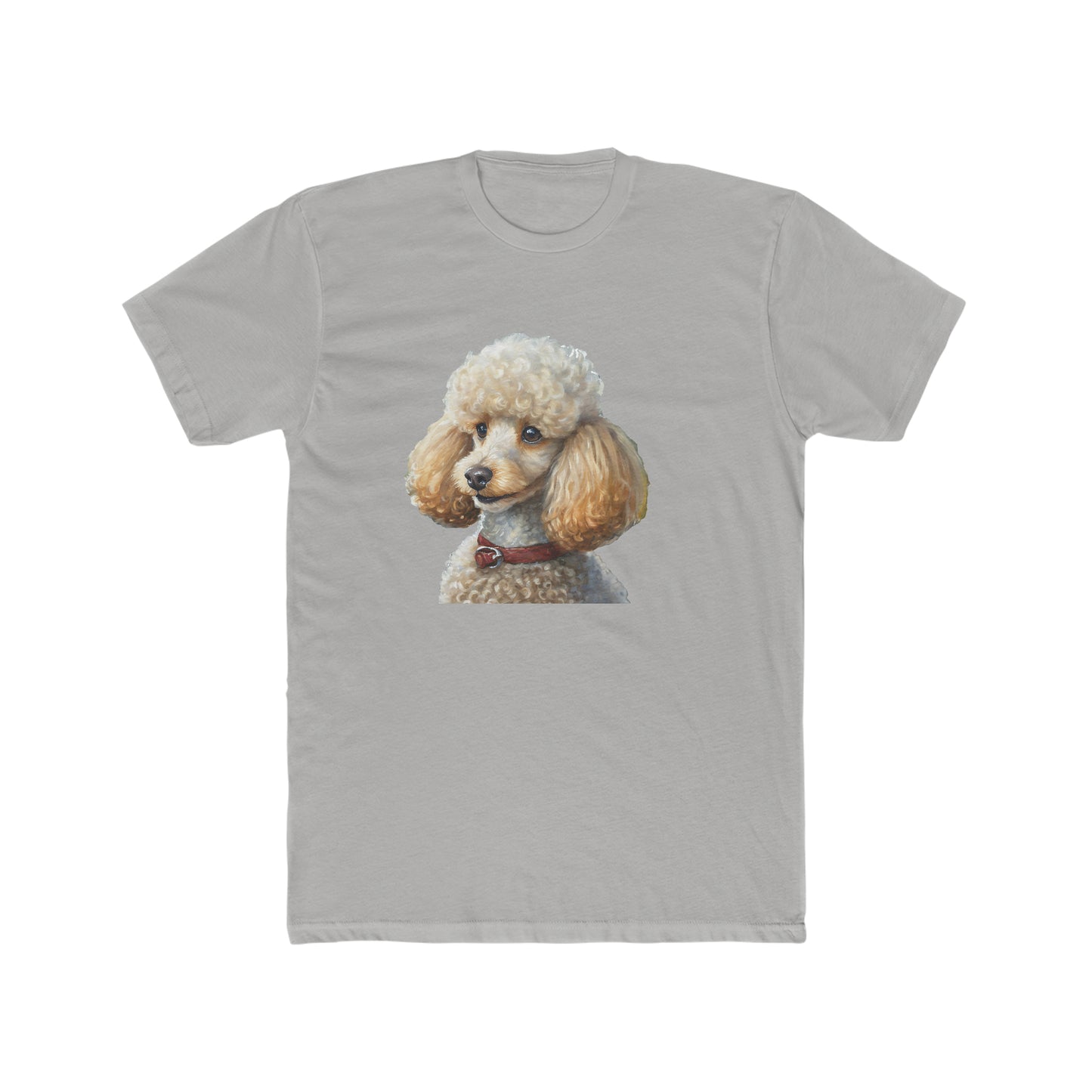 Standard Poodle #2 - Men's Fitted Cotton Crew Tee