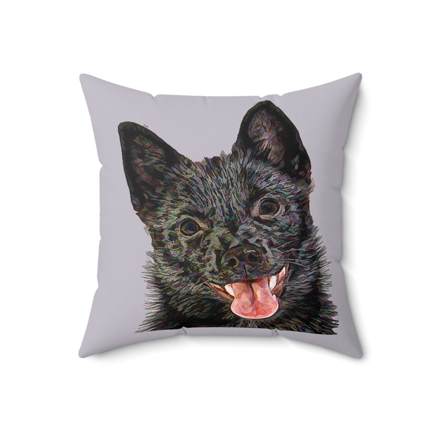 Schipperke Spun Polyester Throw Pillow