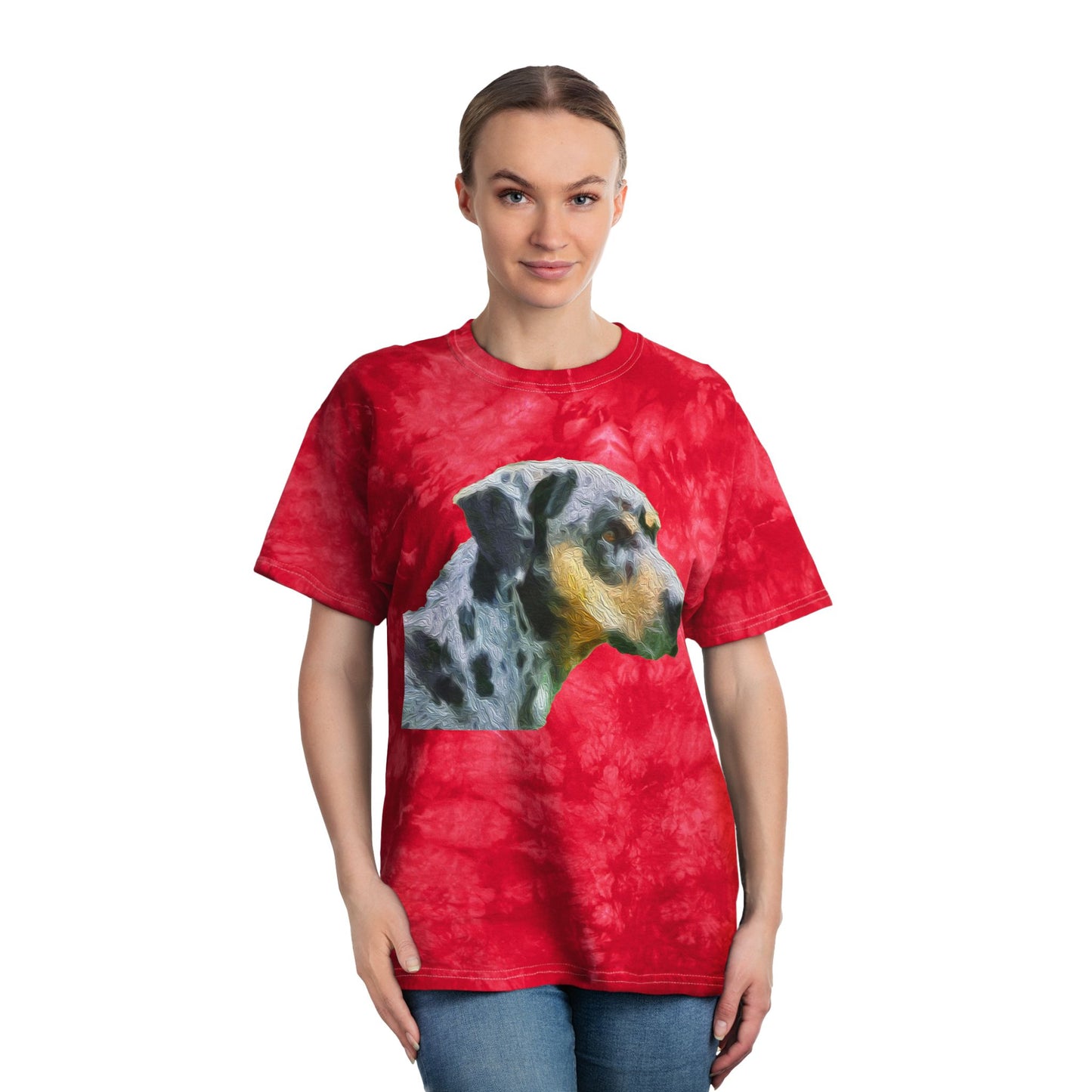 Catahoula 'Clancy' Unisex Tie-Dye Tee, Crystal