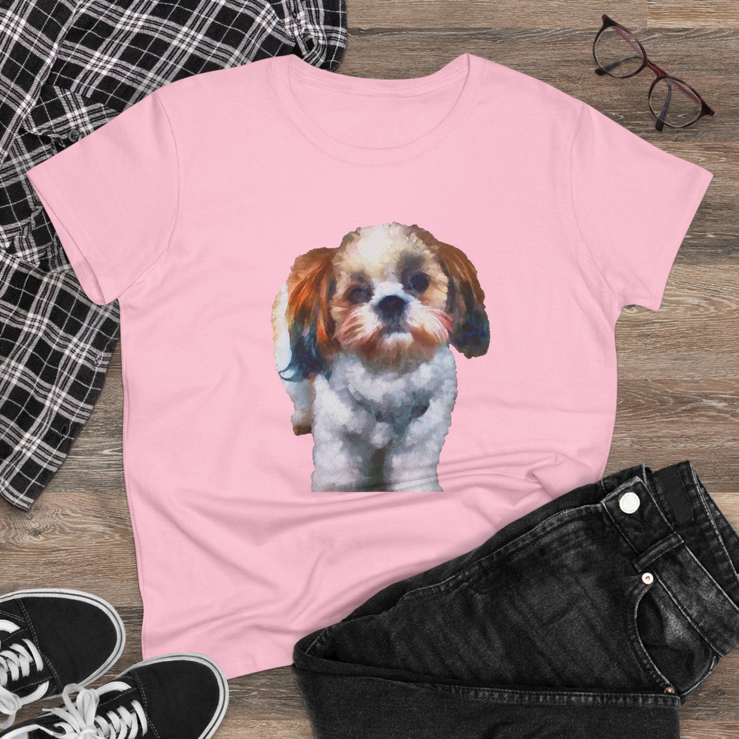 Shih-Tzu Women's Midweight Cotton Tee