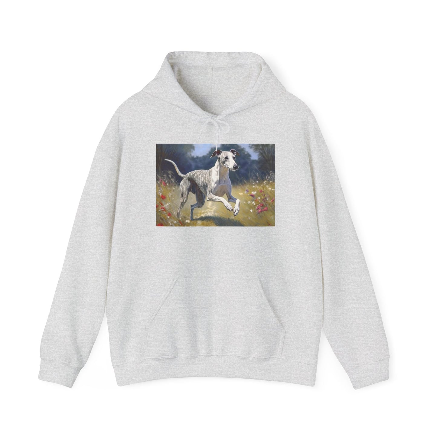 Whippet -- Unisex 50/50 Hooded Sweatshirt