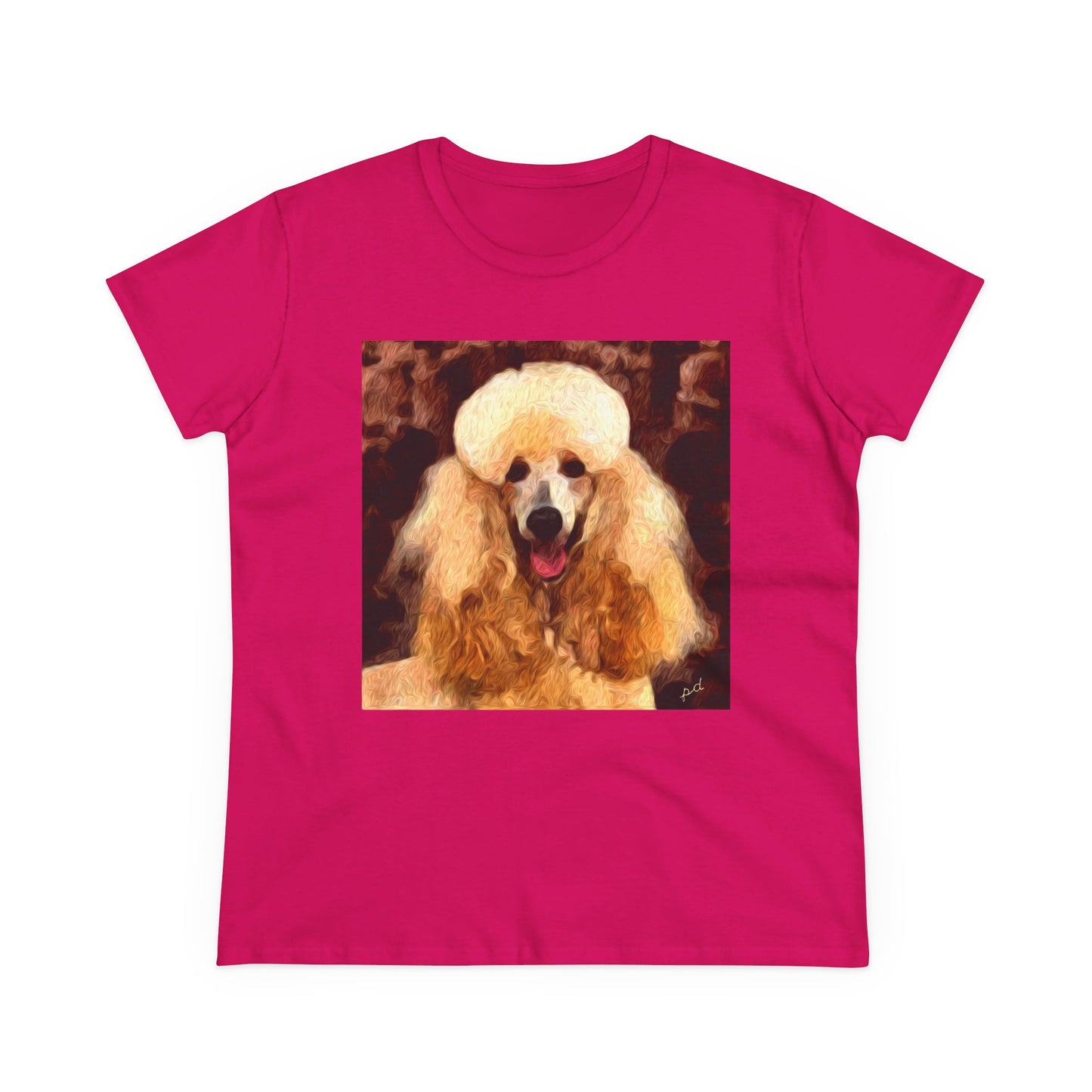 Poodle Women's Midweight Cotton Tee