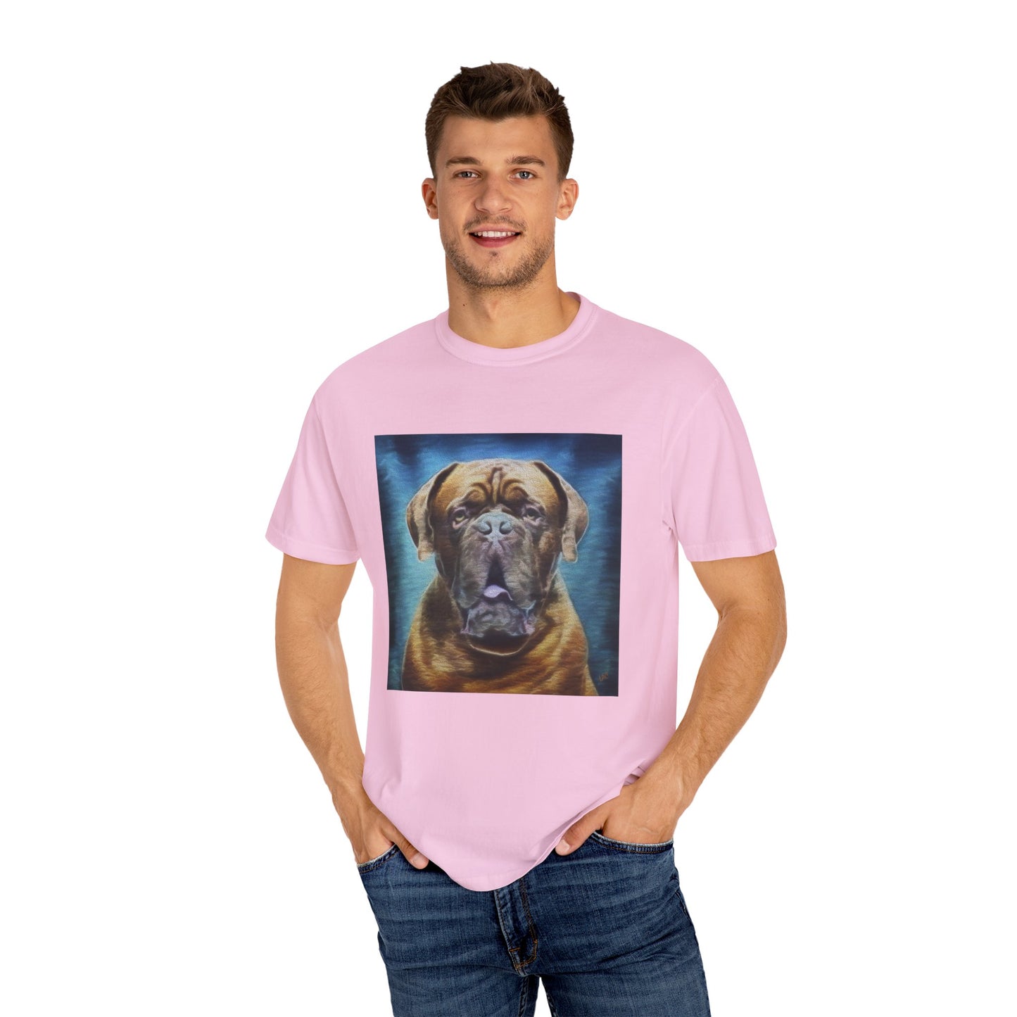Dogue de Bordeaux Unisex Relaxed Fit Garment-Dyed T-shirt