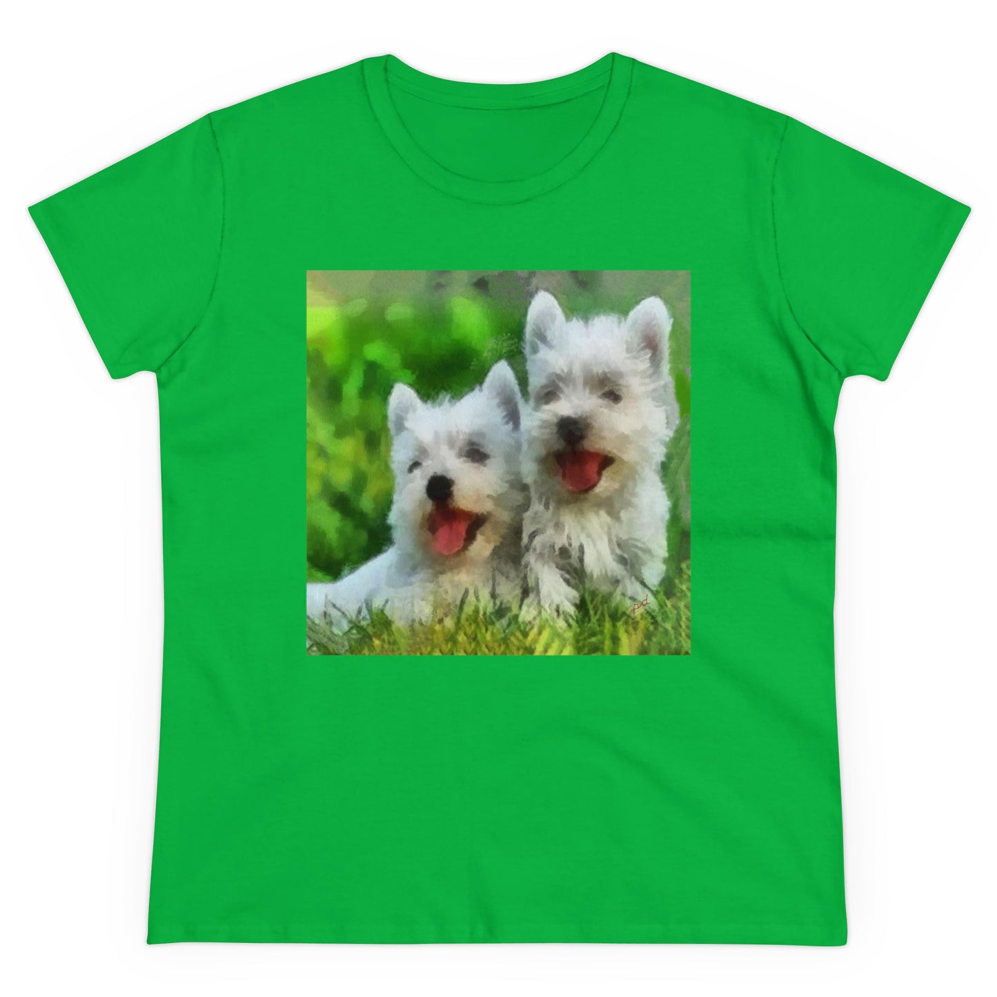 Charming West Highland Terrier Women's Midweight Cotton Tee