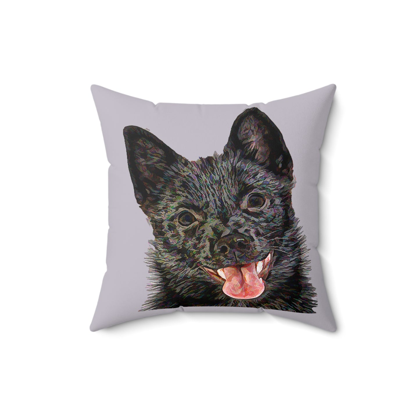 Schipperke Spun Polyester Throw Pillow
