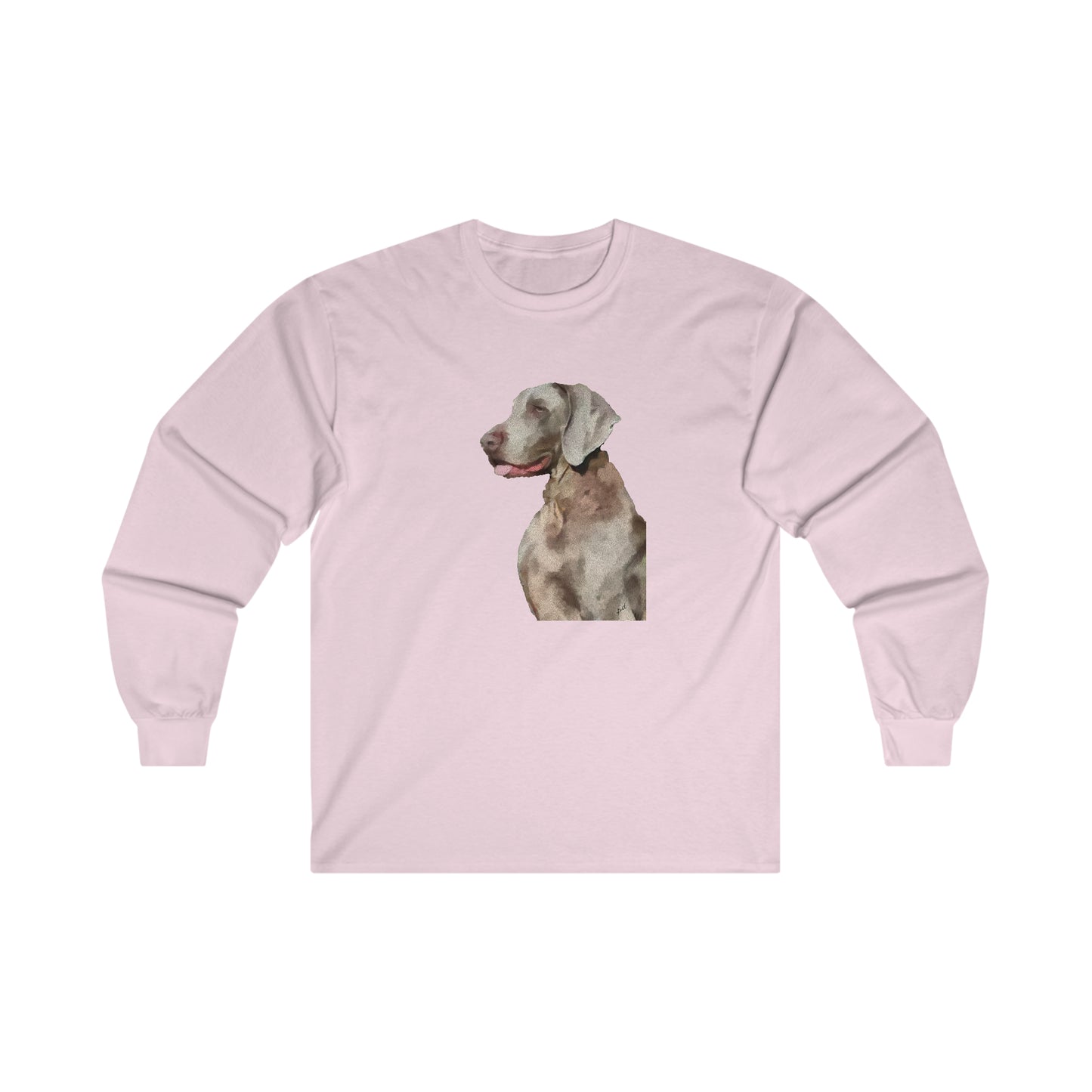 Weimaraner 'Rocky' Unisex Cotton Long Sleeve Tee