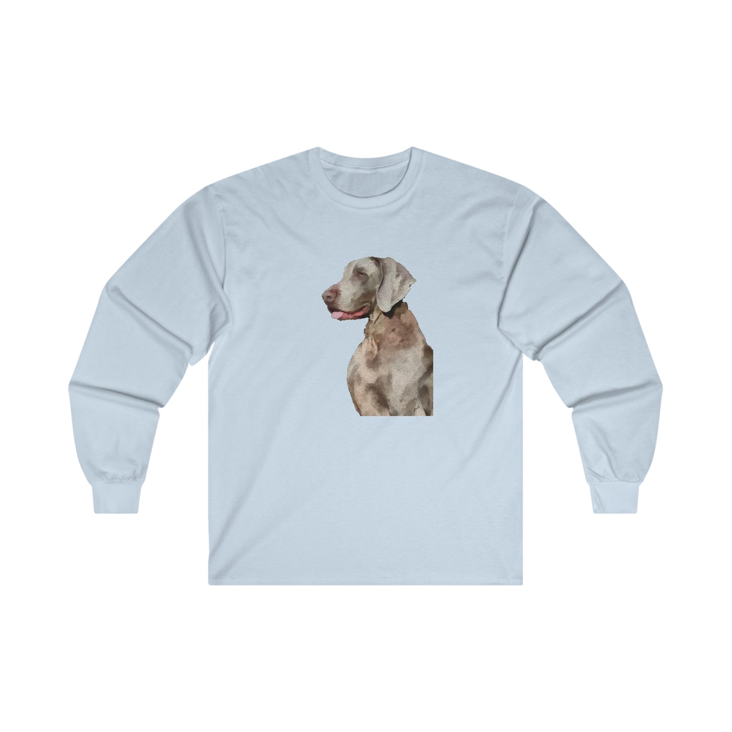 Weimaraner 'Rocky' Unisex Cotton Long Sleeve Tee