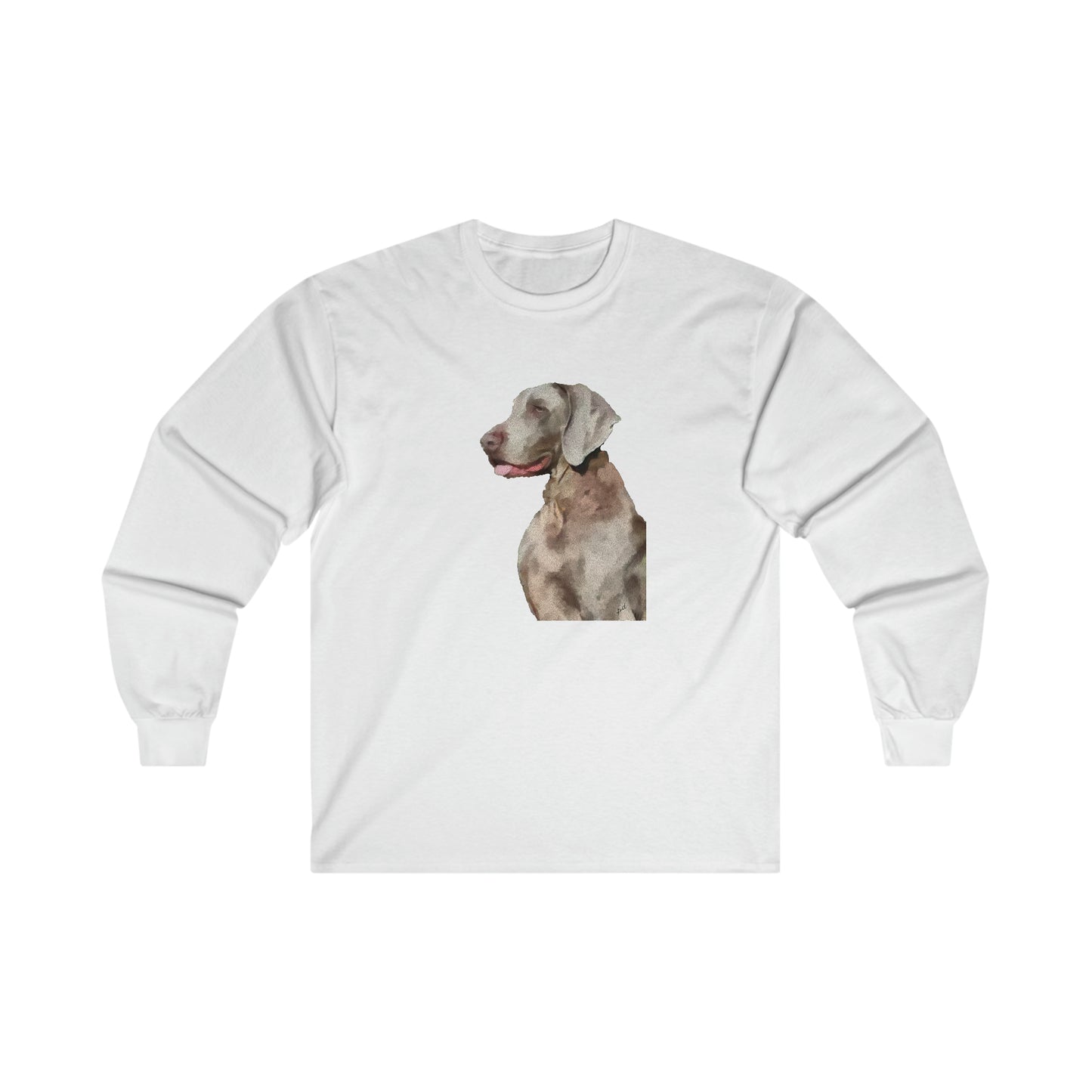 Weimaraner 'Rocky' Unisex Cotton Long Sleeve Tee