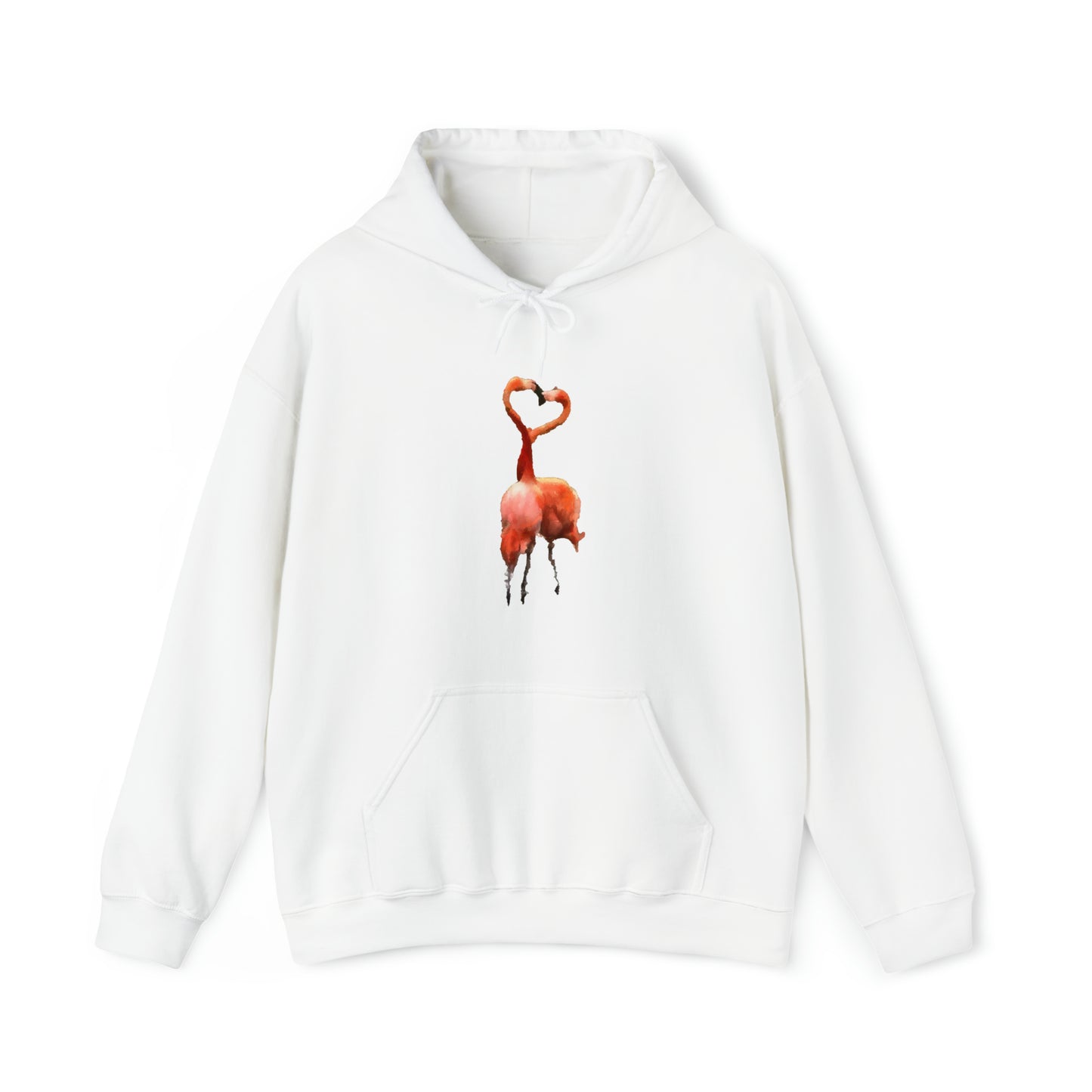 Flamingos 'Love Birds' Unisex 50/50 Hoodie