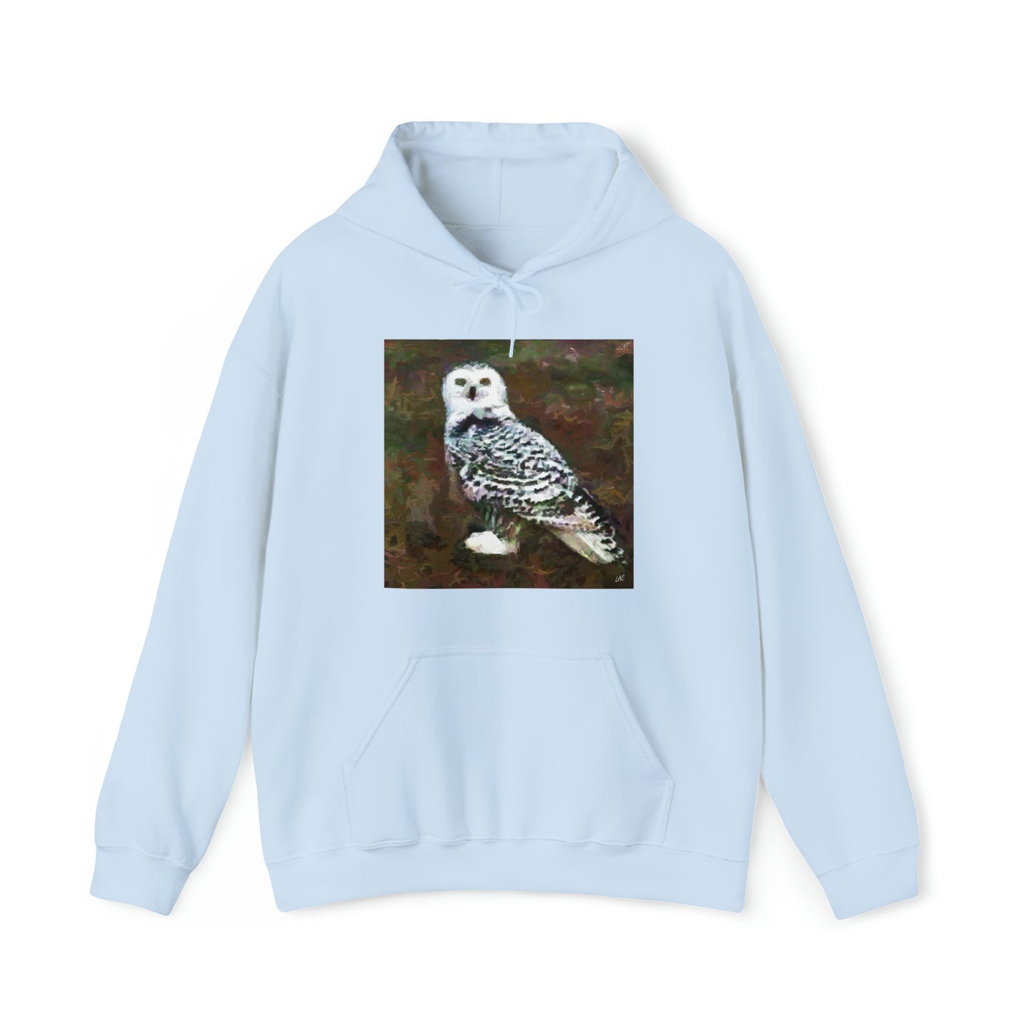 Snowy White Owl - Unisex 50/50 Hoodie