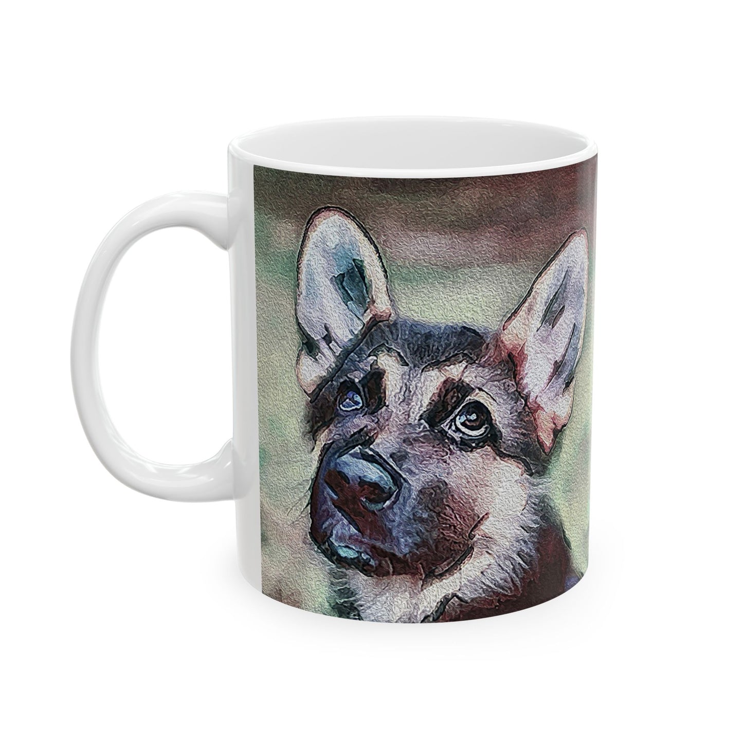 German Shepherd 'Sly' Ceramic Mug 11oz