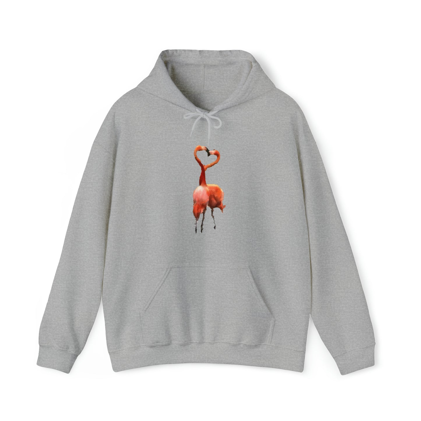 Flamingos 'Love Birds' Unisex 50/50 Hoodie