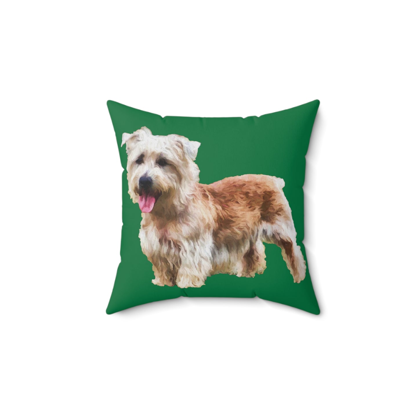 Glen of Imaal Terrier Spun Polyester Throw Pillow